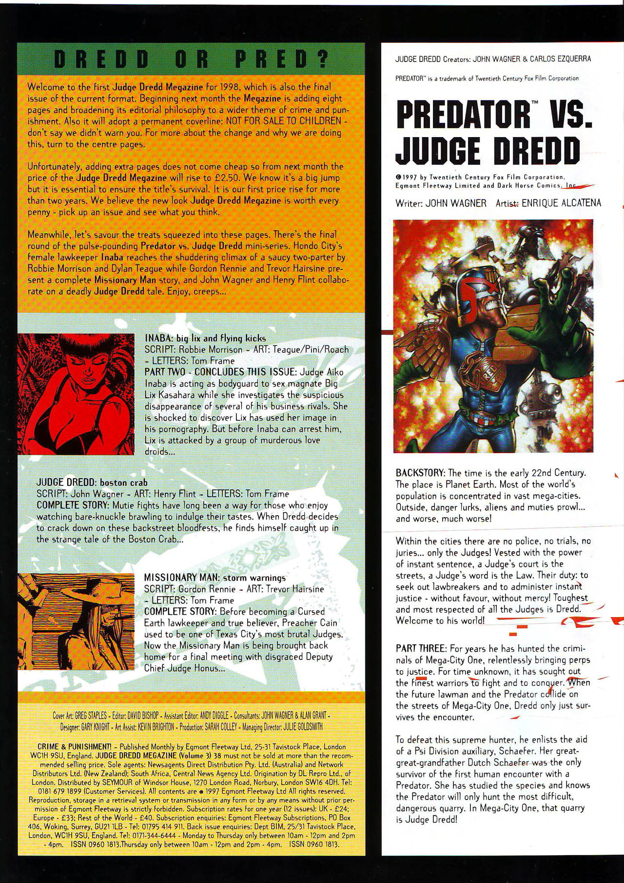 Read online Judge Dredd Megazine (vol. 3) comic -  Issue #38 - 2