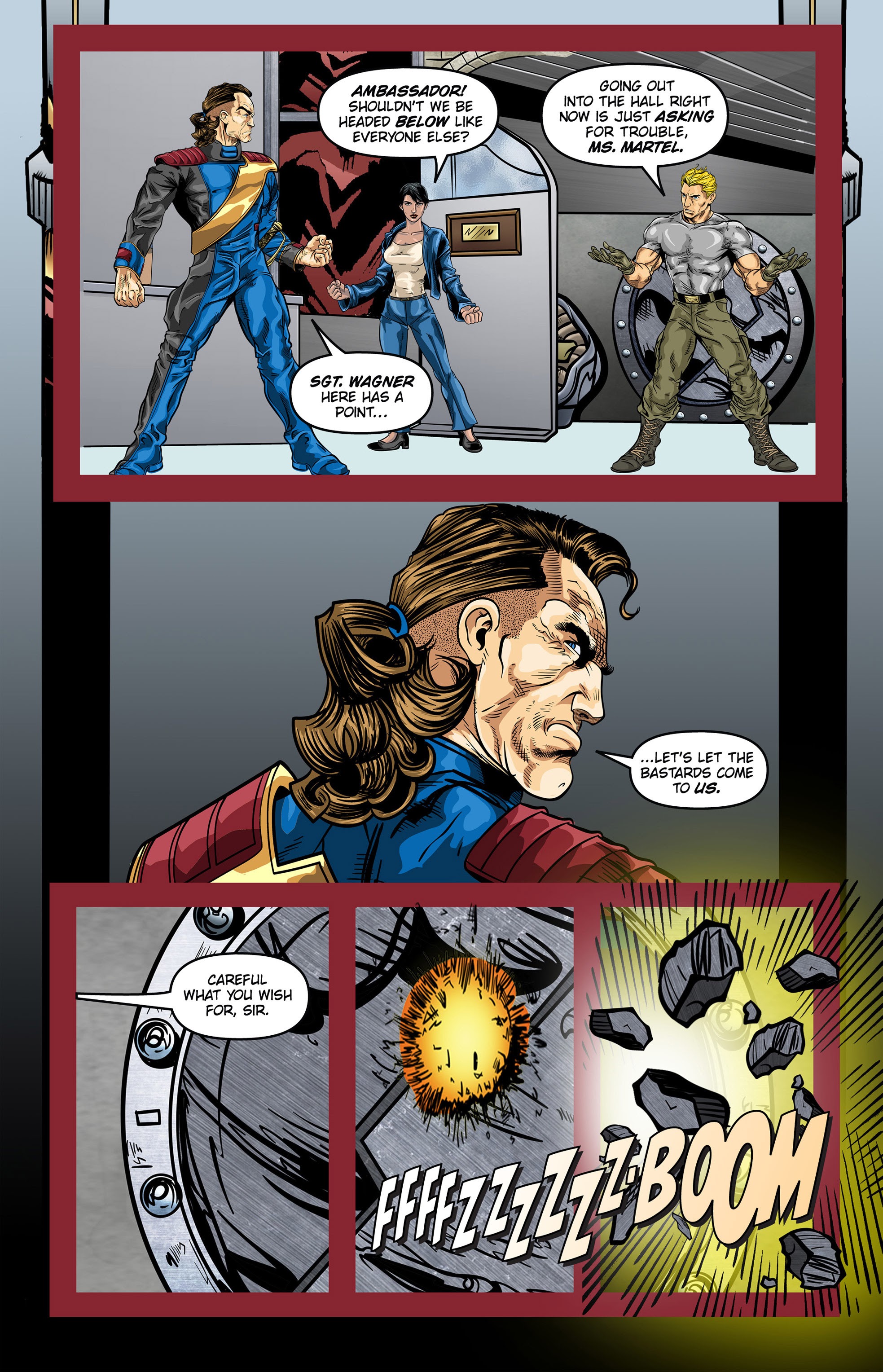 Read online William Shatner's Man O' War comic -  Issue #6 - 6