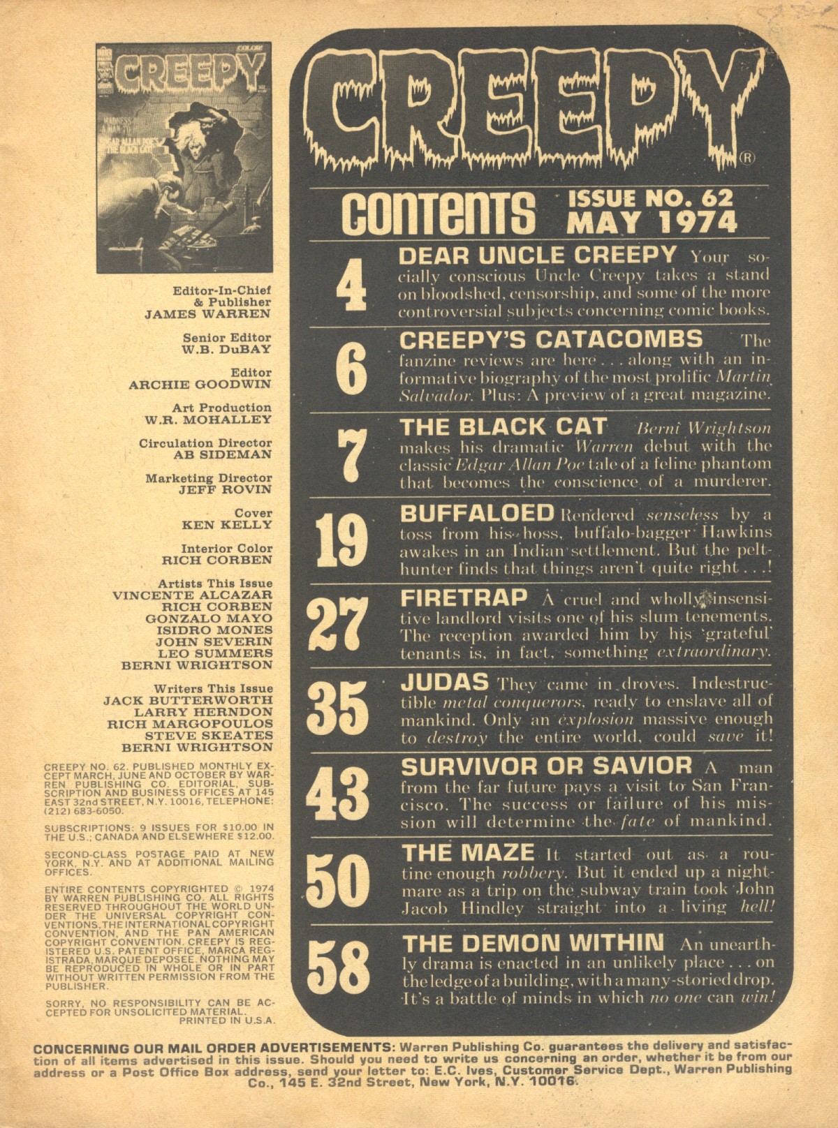 Read online Creepy (1964) comic -  Issue #62 - 3