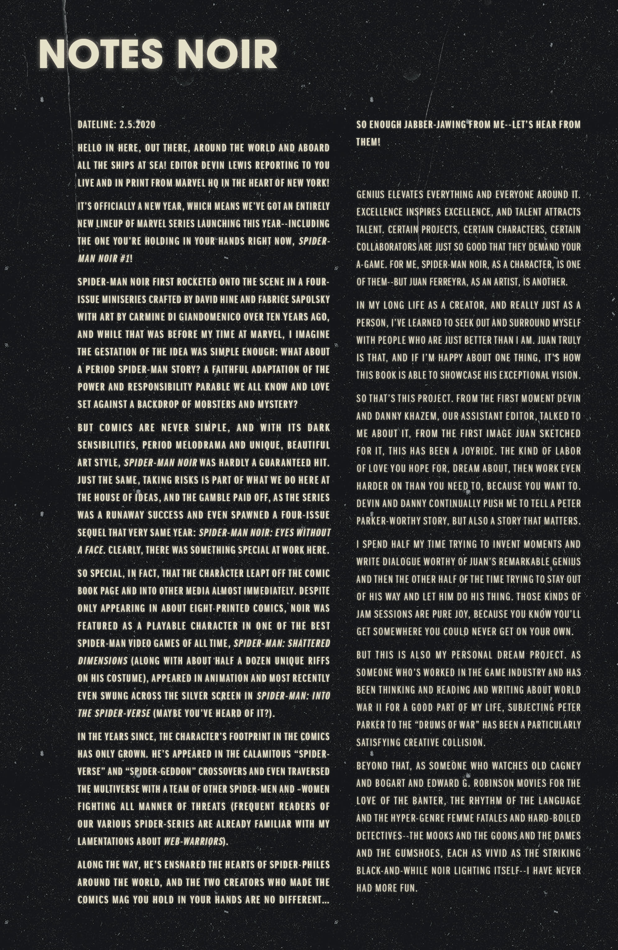 Read online Spider-Man Noir (2020) comic -  Issue #1 - 21