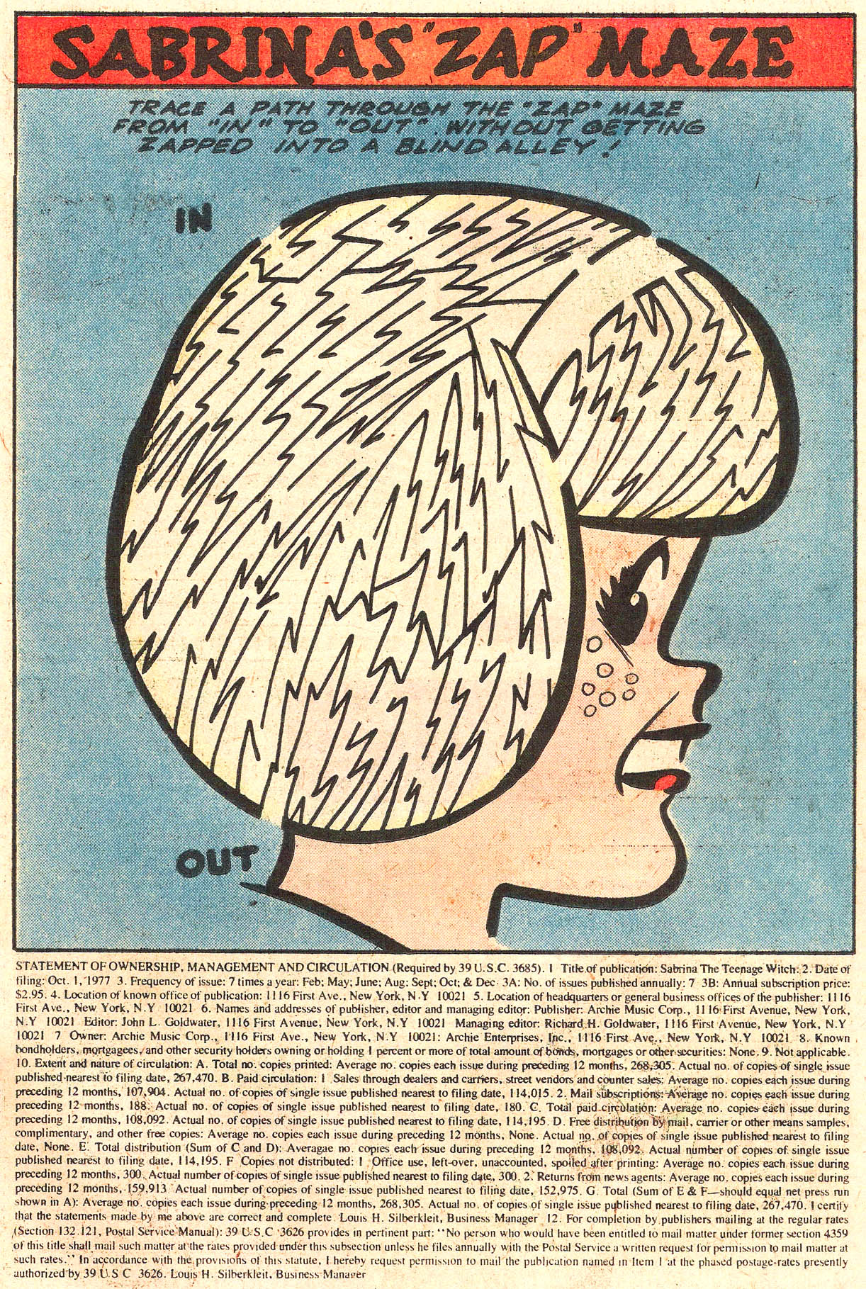 Read online Sabrina The Teenage Witch (1971) comic -  Issue #45 - 11