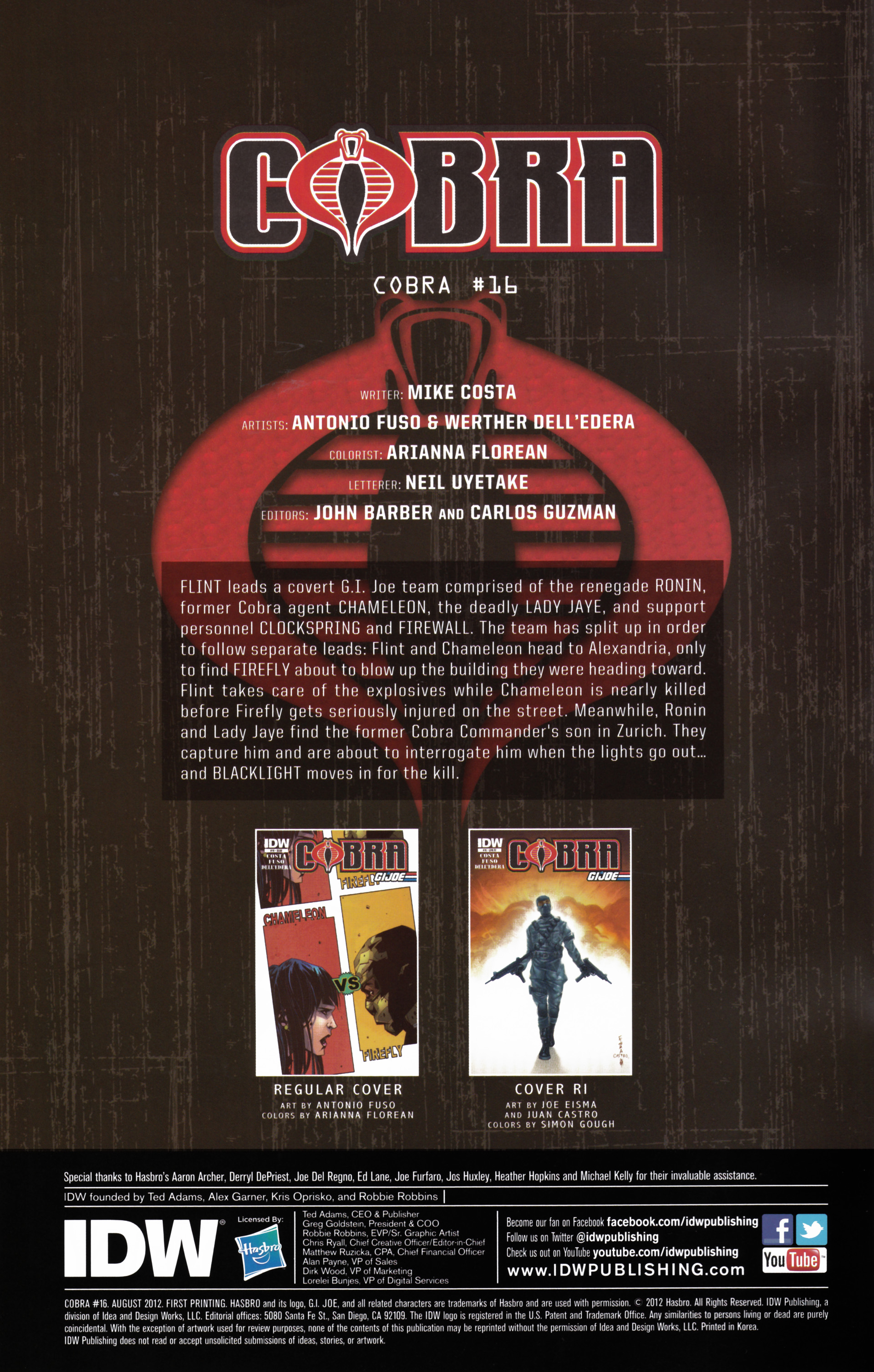 Read online G.I. Joe Cobra (2011) comic -  Issue #16 - 2