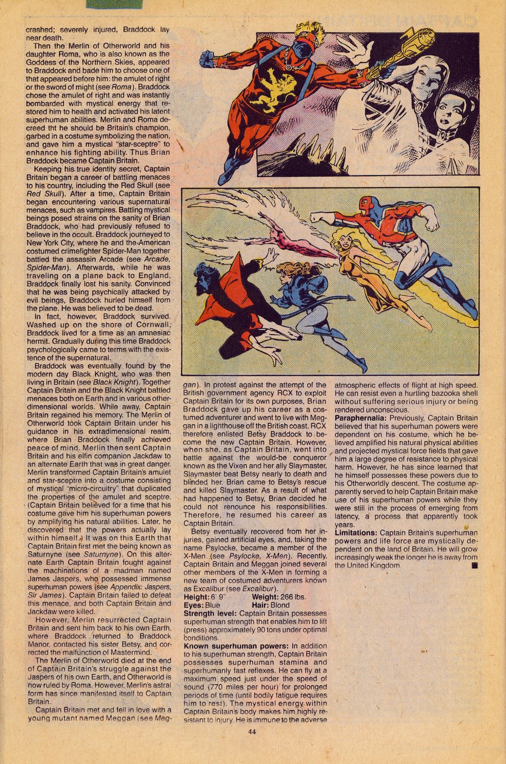 Read online The Official Handbook of the Marvel Universe: Update '89 comic -  Issue #1 - 47