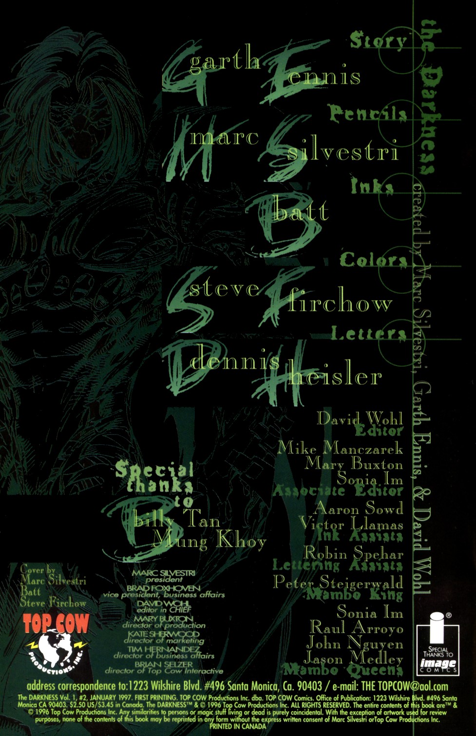 Read online The Darkness (1996) comic -  Issue #2 - 2