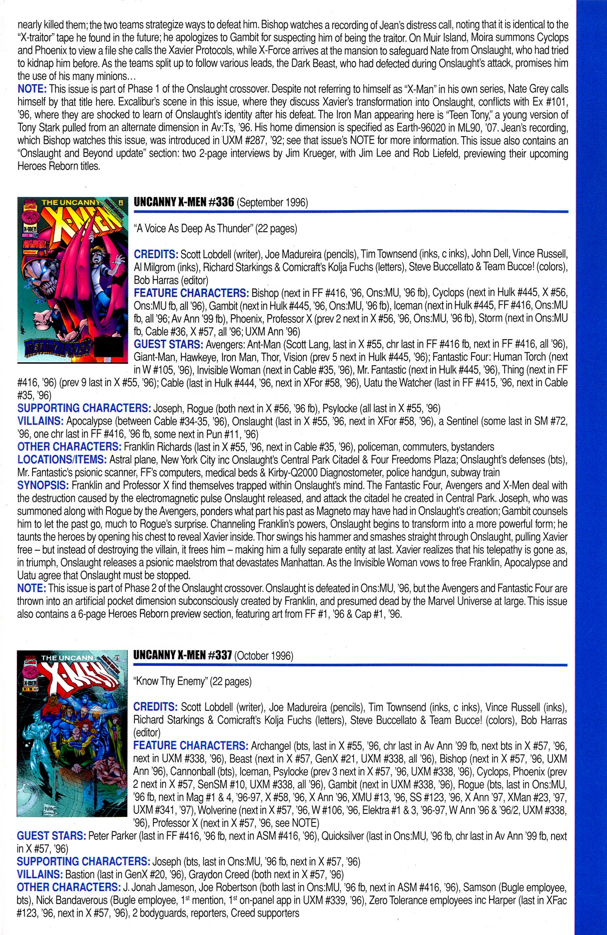 Read online Official Index to the Marvel Universe comic -  Issue #8 - 65