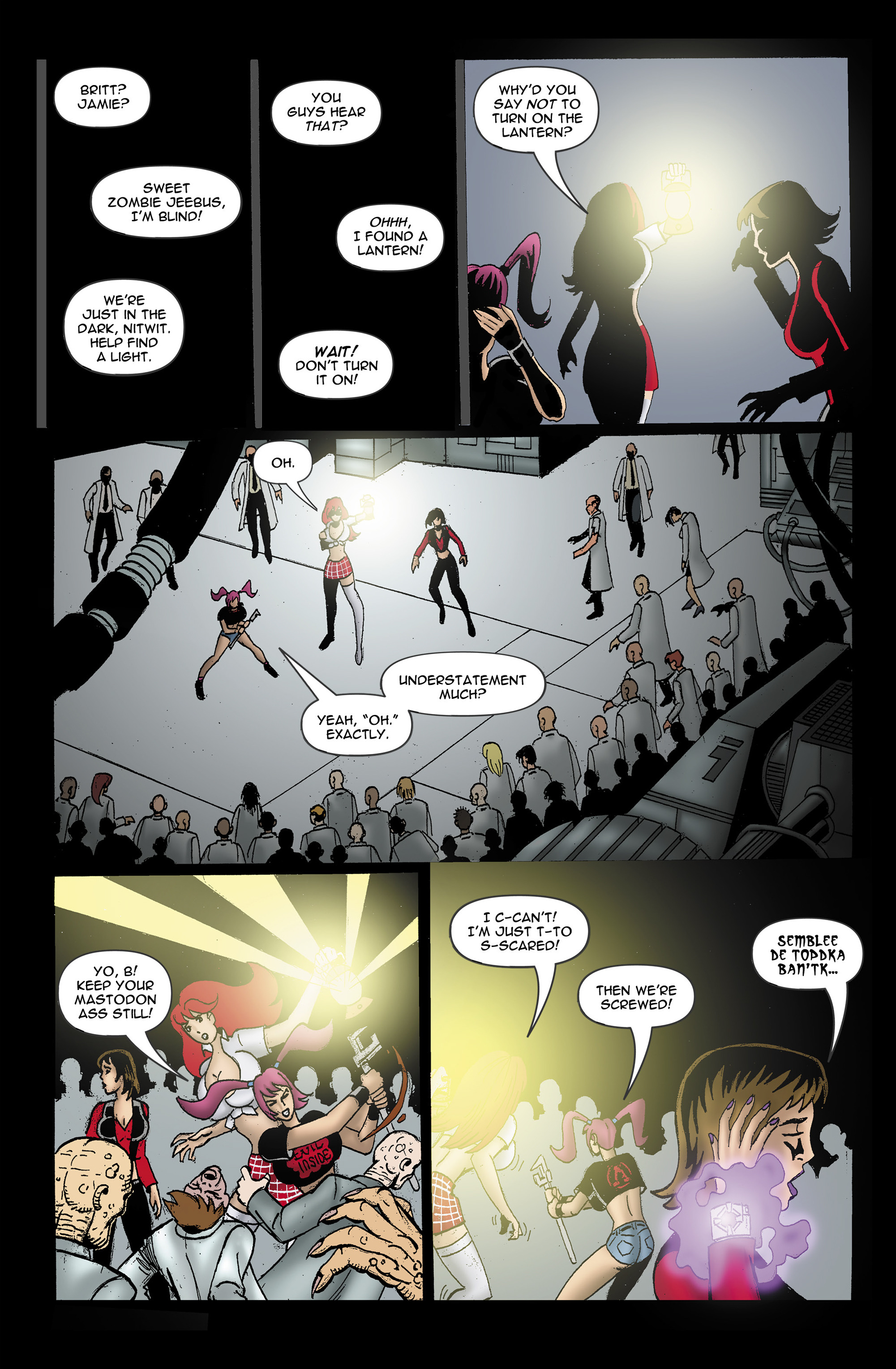 Read online Chaos Campus: Sorority Girls Vs. Zombies comic -  Issue #10 - 16