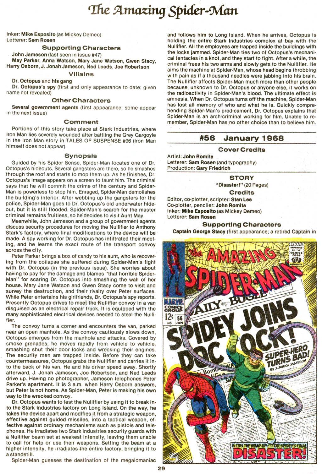 Read online The Official Marvel Index to The Amazing Spider-Man comic -  Issue #2 - 31