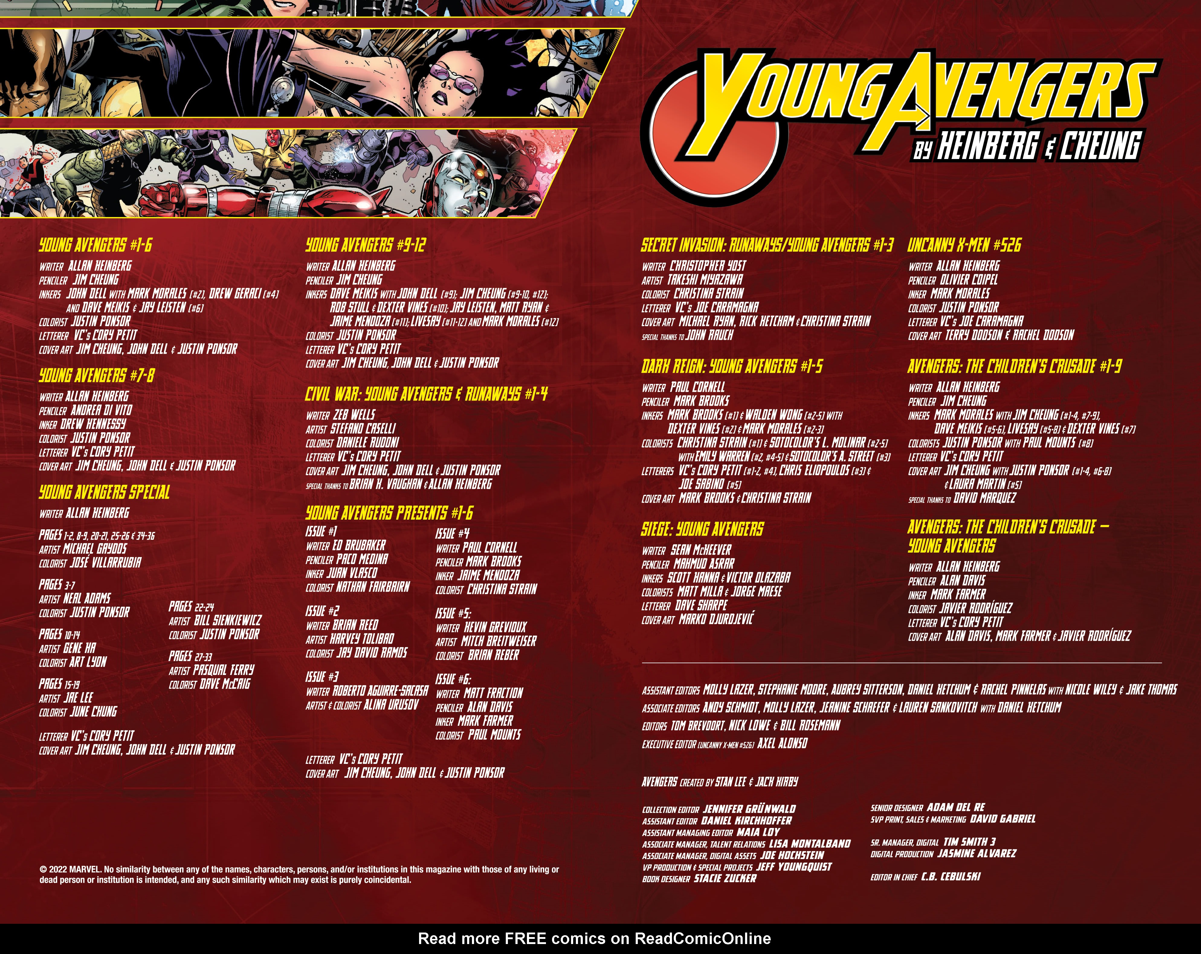 Read online Young Avengers by Heinberg & Cheung Omnibus comic -  Issue # TPB (Part 1) - 3