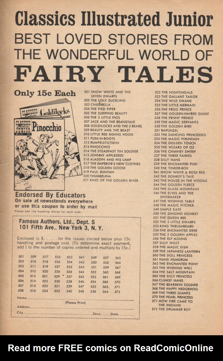 Read online Classics Illustrated comic -  Issue #32 - 51