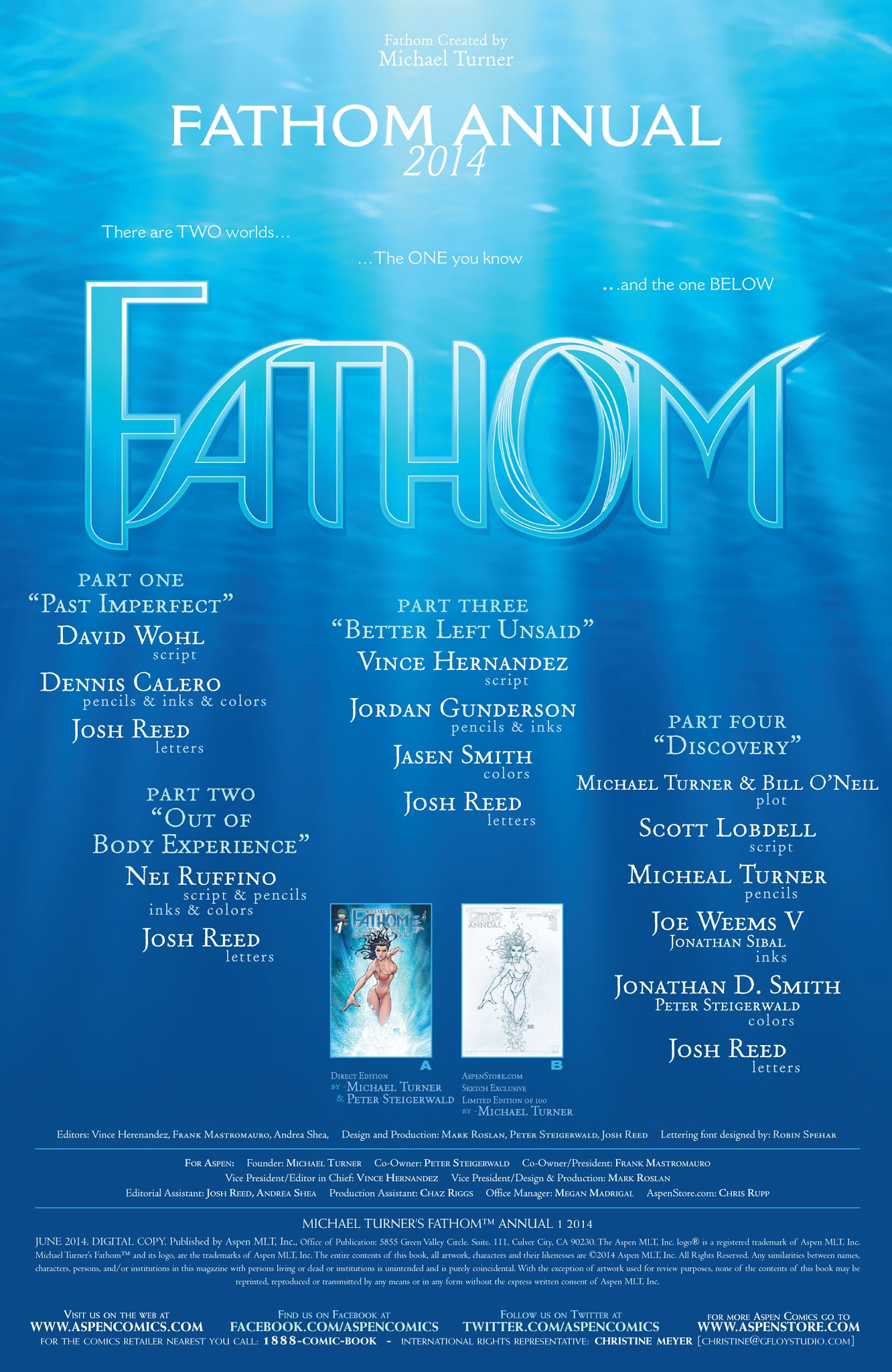 Read online Michael Turner's Fathom (2013) comic -  Issue # _Annual 1 - 2