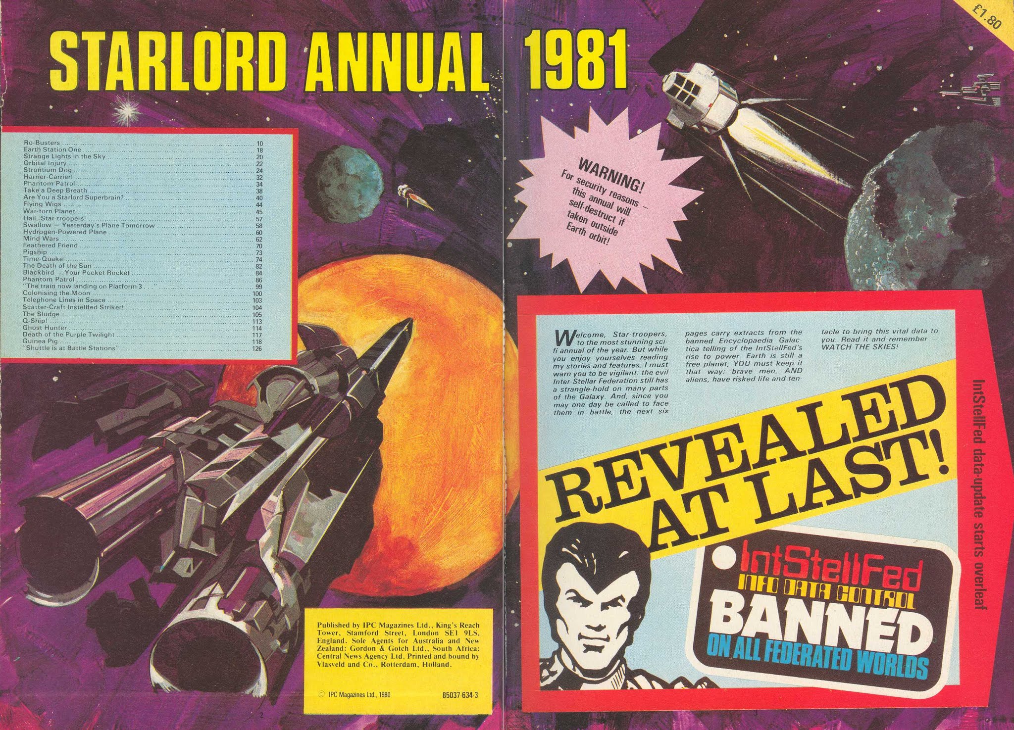 Read online Starlord comic -  Issue # Annual 1981 - 2