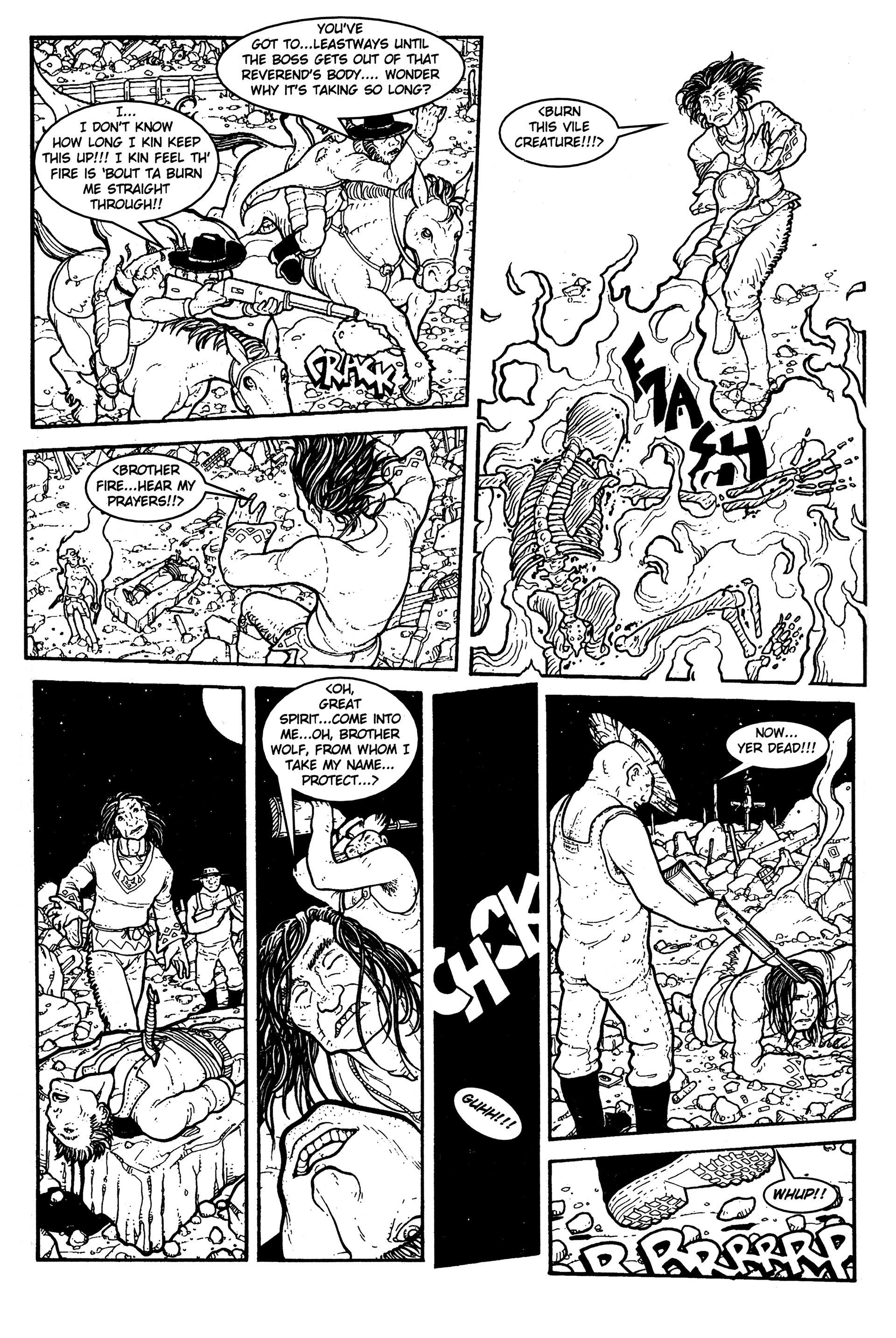 Read online Warrior Nun: Black & White comic -  Issue #17 - 6