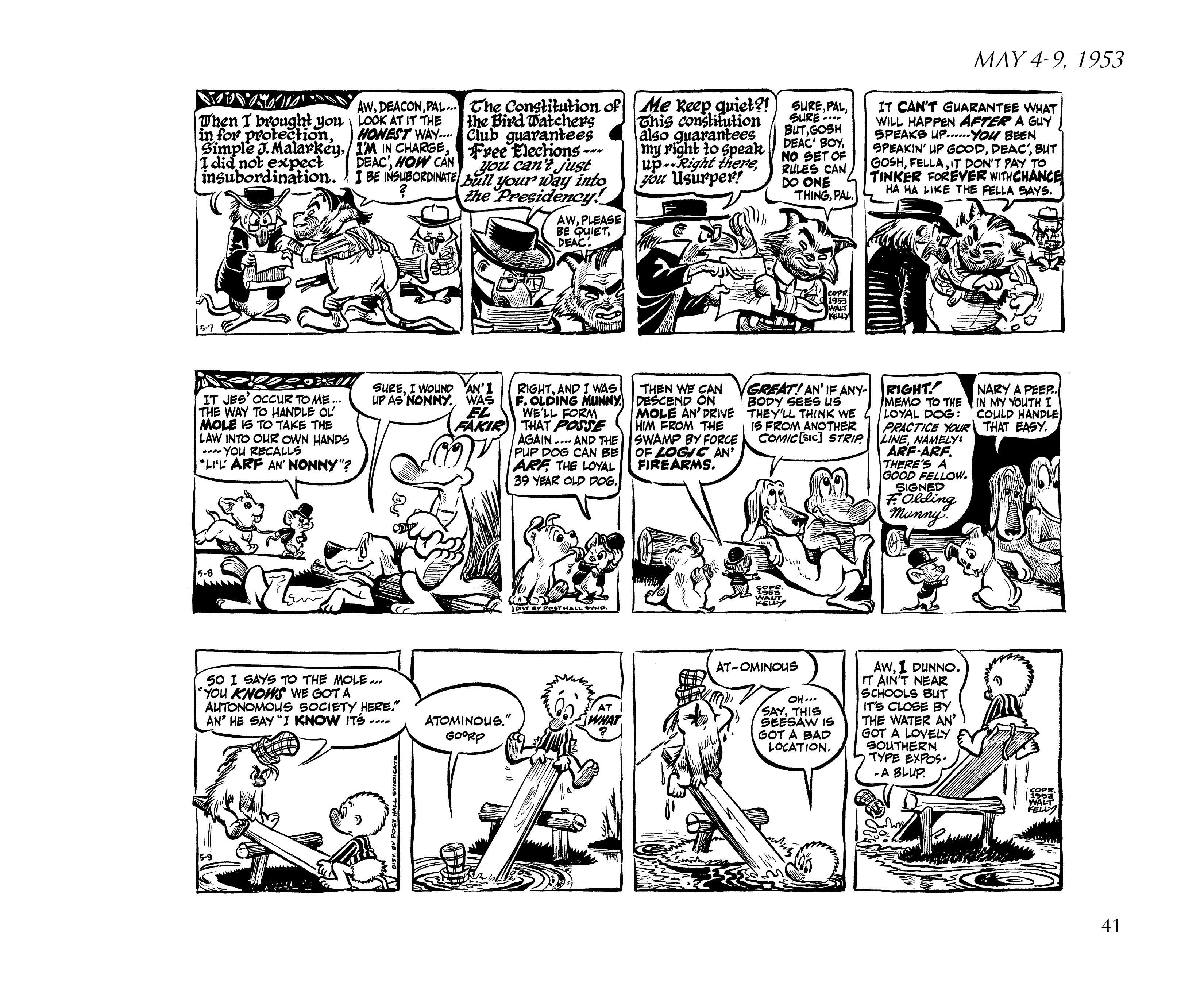 Read online Pogo by Walt Kelly: The Complete Syndicated Comic Strips comic -  Issue # TPB 3 (Part 1) - 53