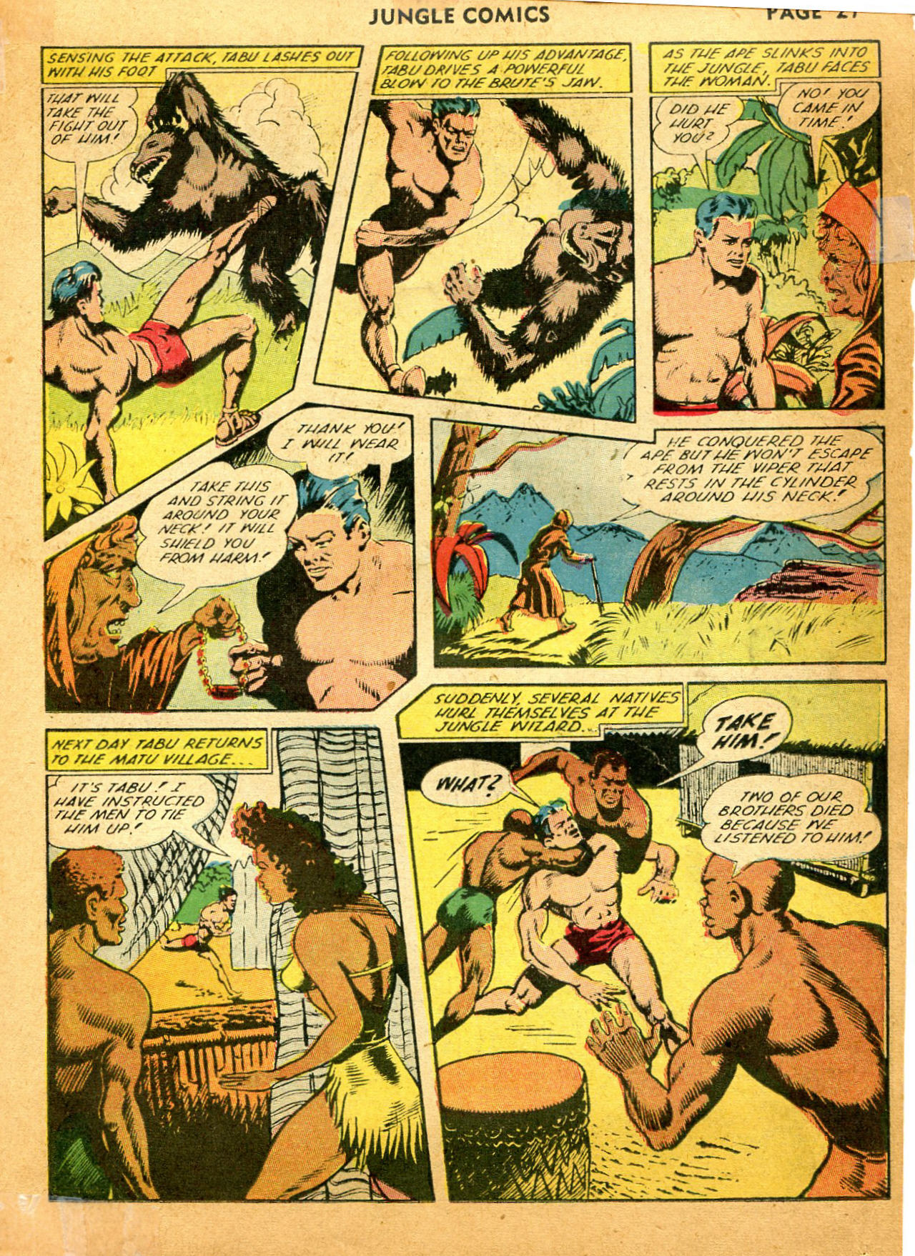 Read online Jungle Comics comic -  Issue #35 - 29