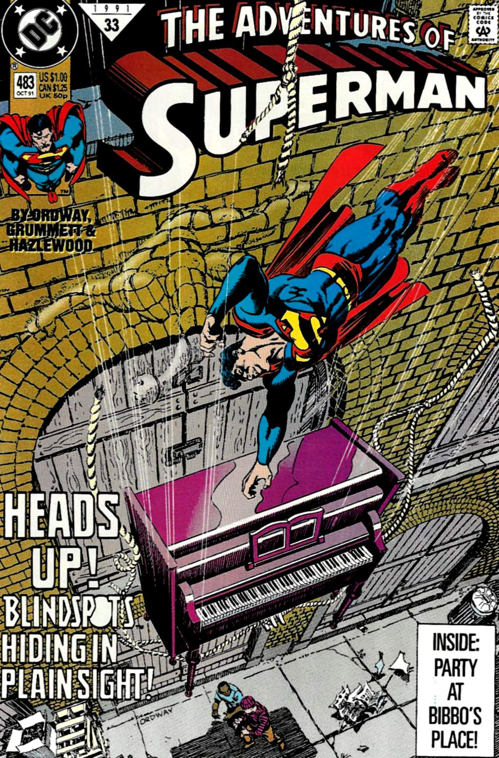 Read online Adventures of Superman (1987) comic -  Issue #483 - 1