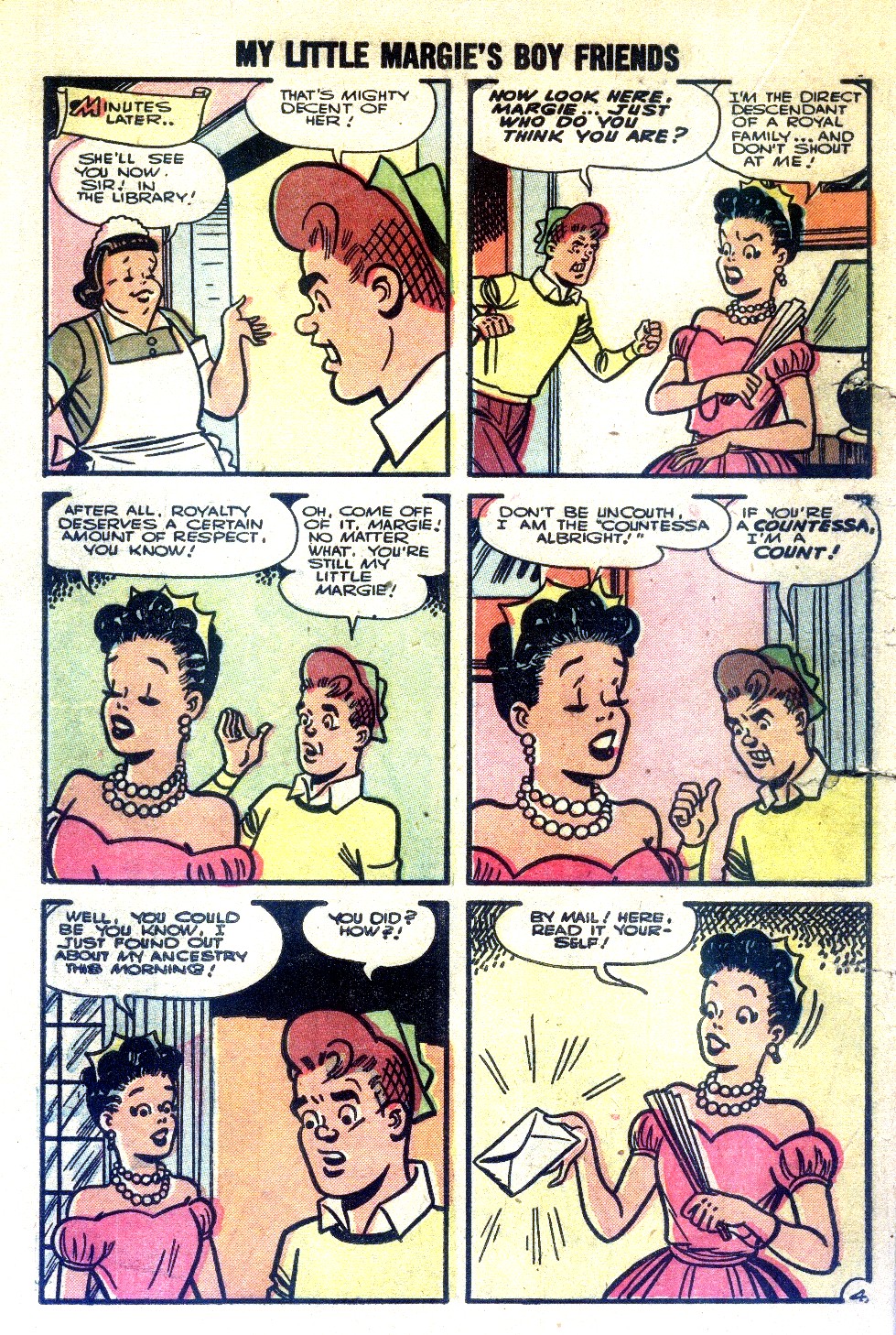 Read online My Little Margie's Boy Friends comic -  Issue #4 - 6