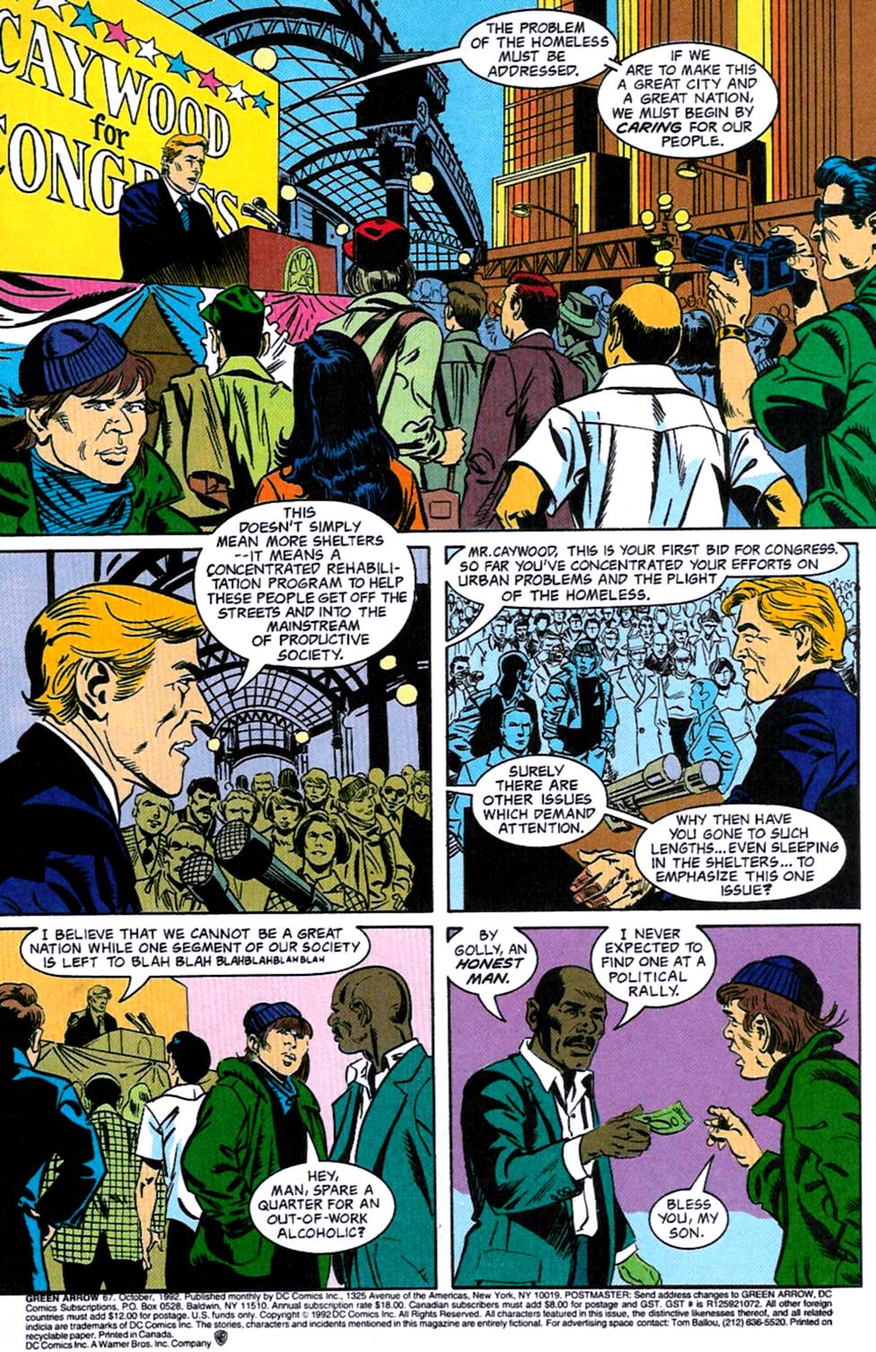 Read online Green Arrow (1988) comic -  Issue #67 - 2