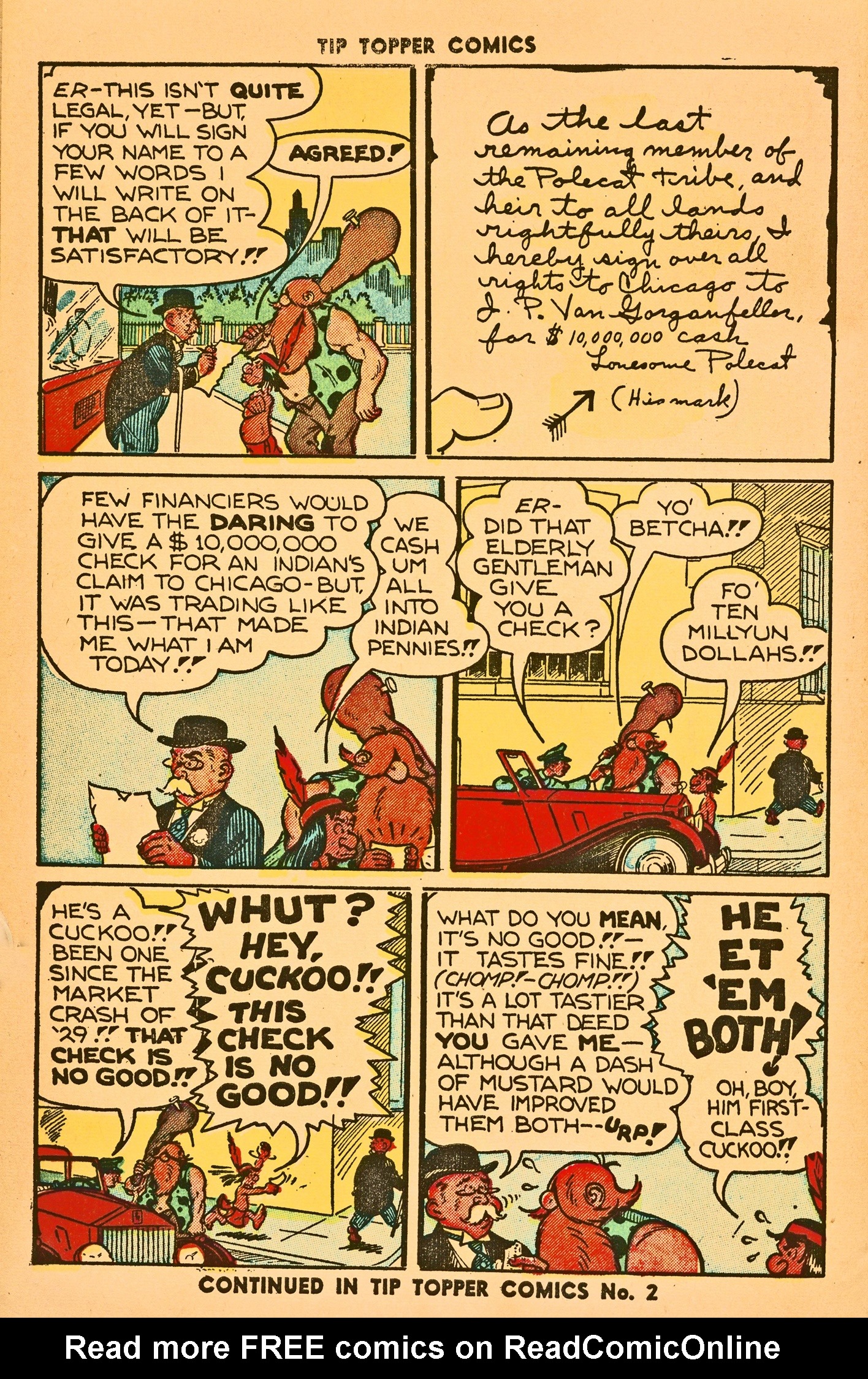 Read online Tip Topper Comics comic -  Issue #1 - 42