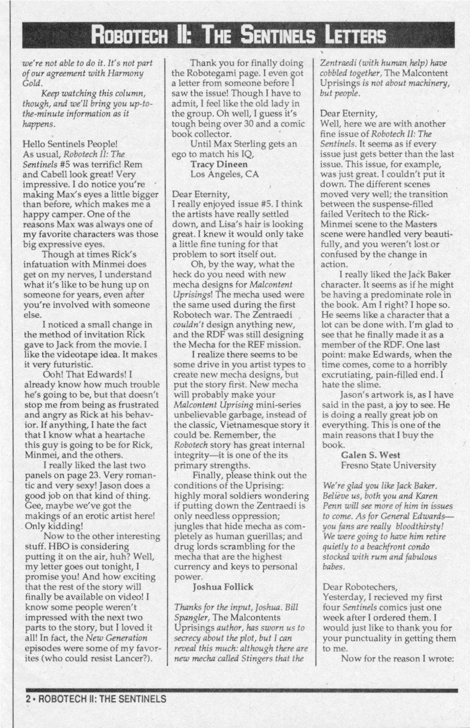 Read online Robotech II: The Sentinels comic -  Issue # _Wedding Special 2 - 32