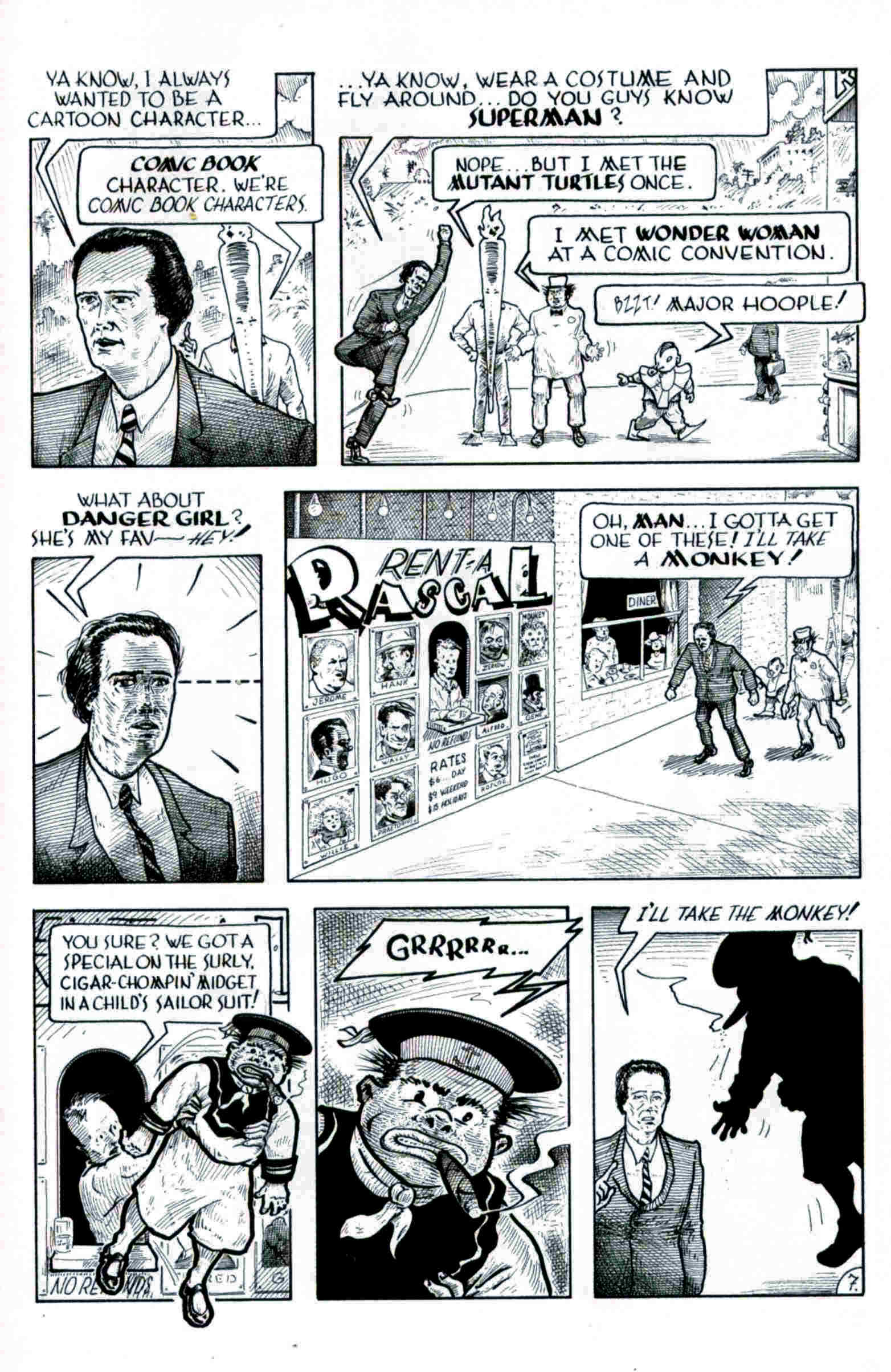 Read online Flaming Carrot & Reid Fleming, World's Toughest Milkman comic -  Issue # Full - 7