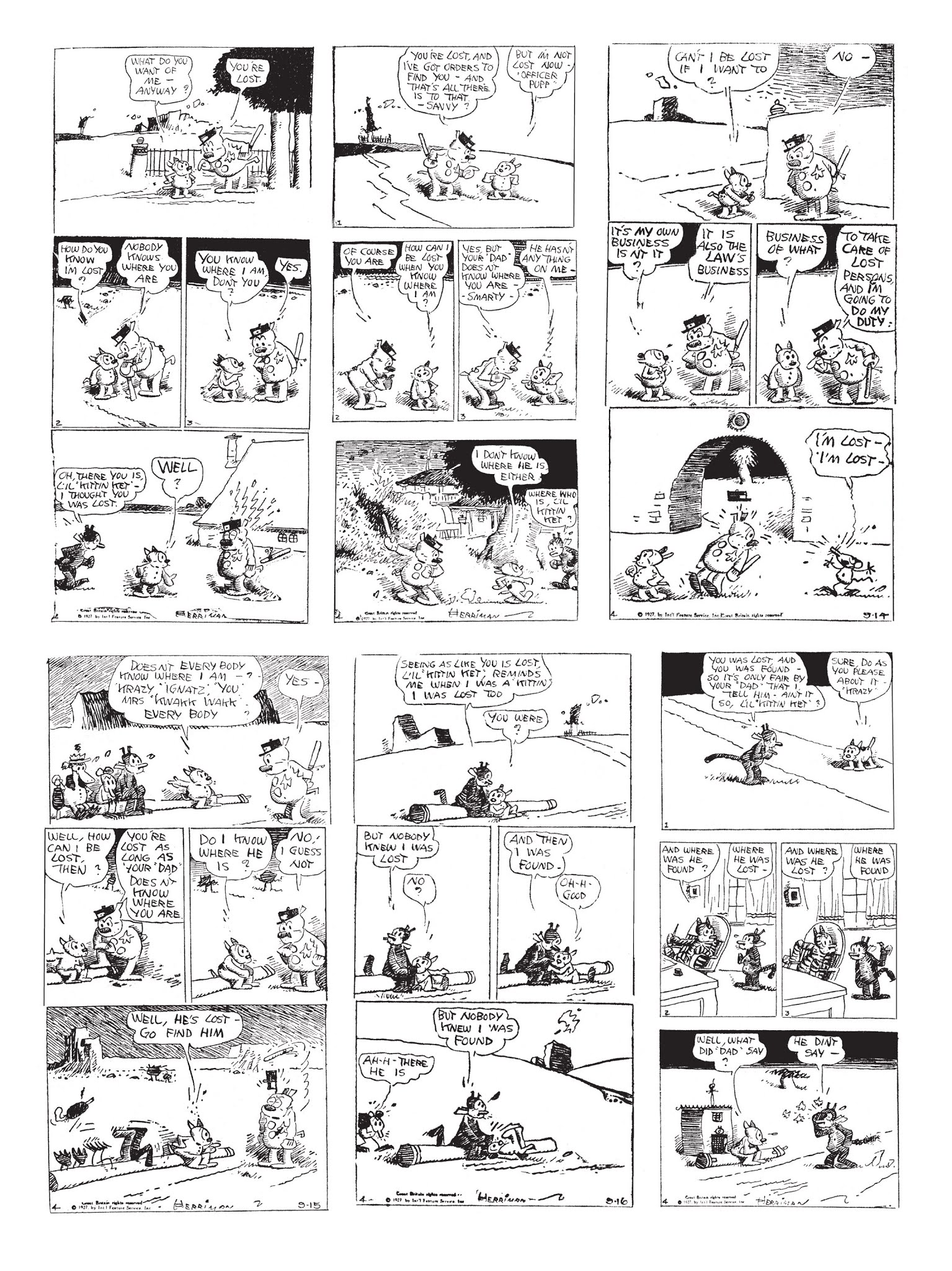 Read online Krazy & Ignatz comic -  Issue # TPB 5 - 119