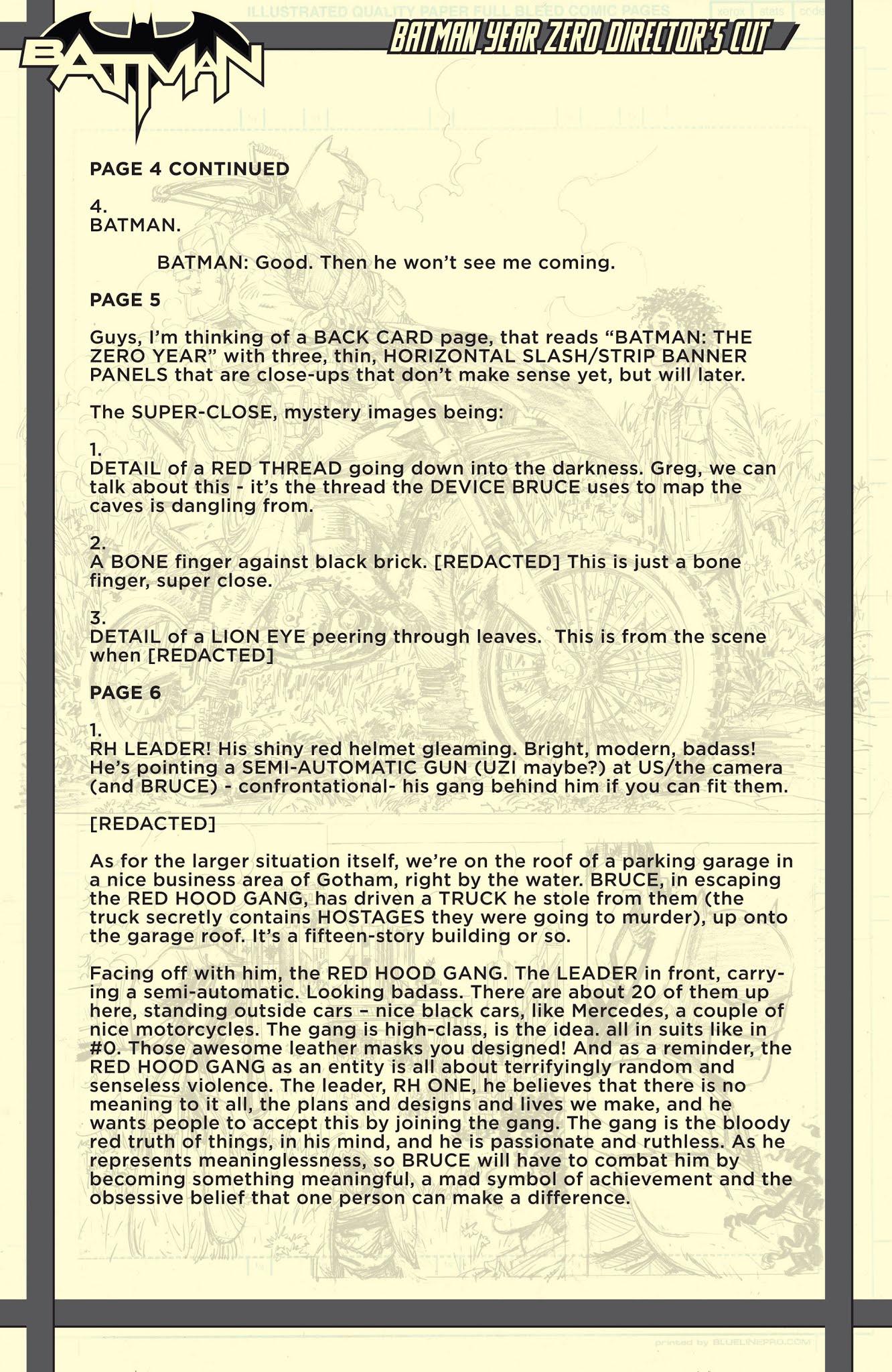Read online Batman Zero Year Director's Cut comic -  Issue # Full - 33