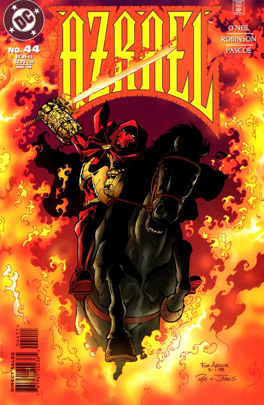 Read online Azrael (1995) comic -  Issue #44 - 1