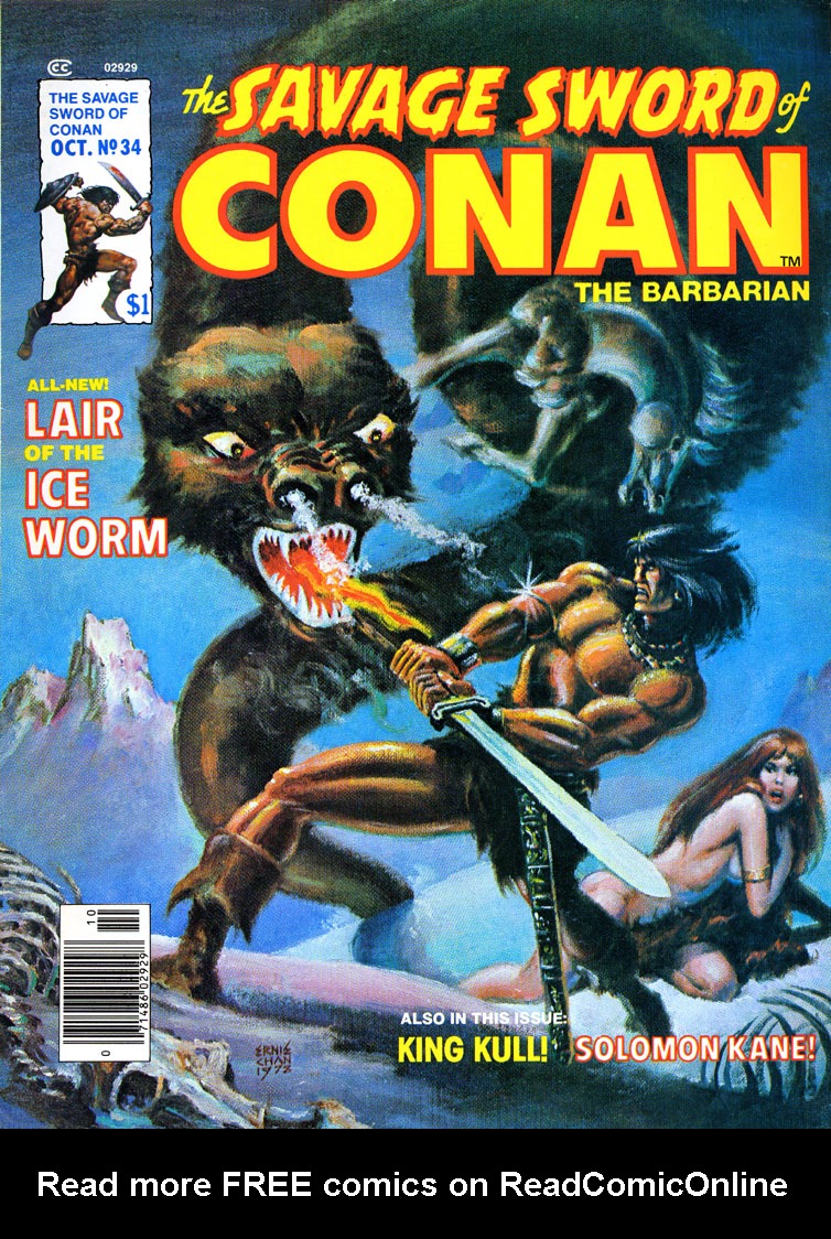 Read online The Savage Sword Of Conan comic -  Issue #34 - 1