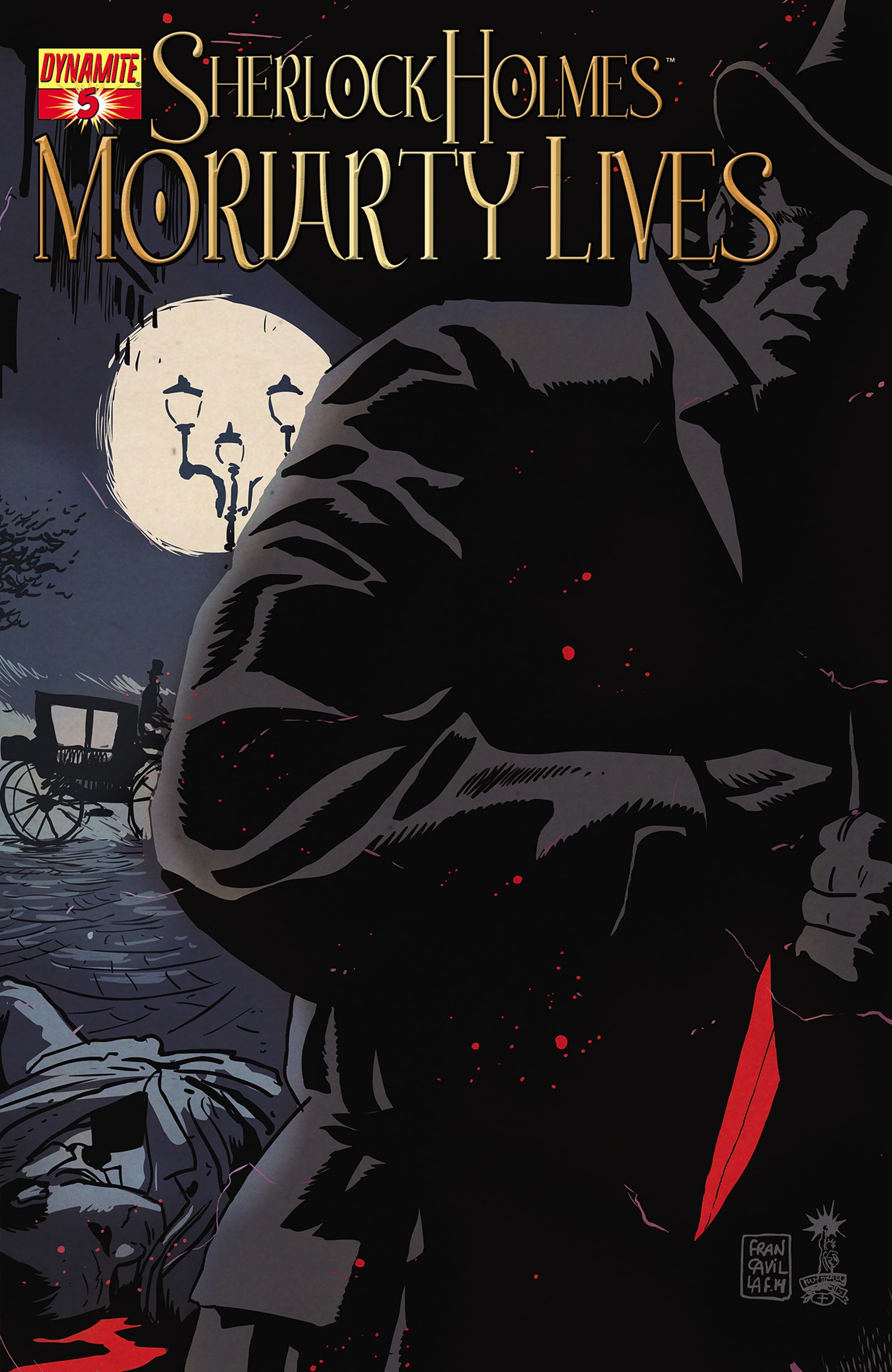 Read online Sherlock Holmes: Moriarty Lives comic -  Issue #5 - 1