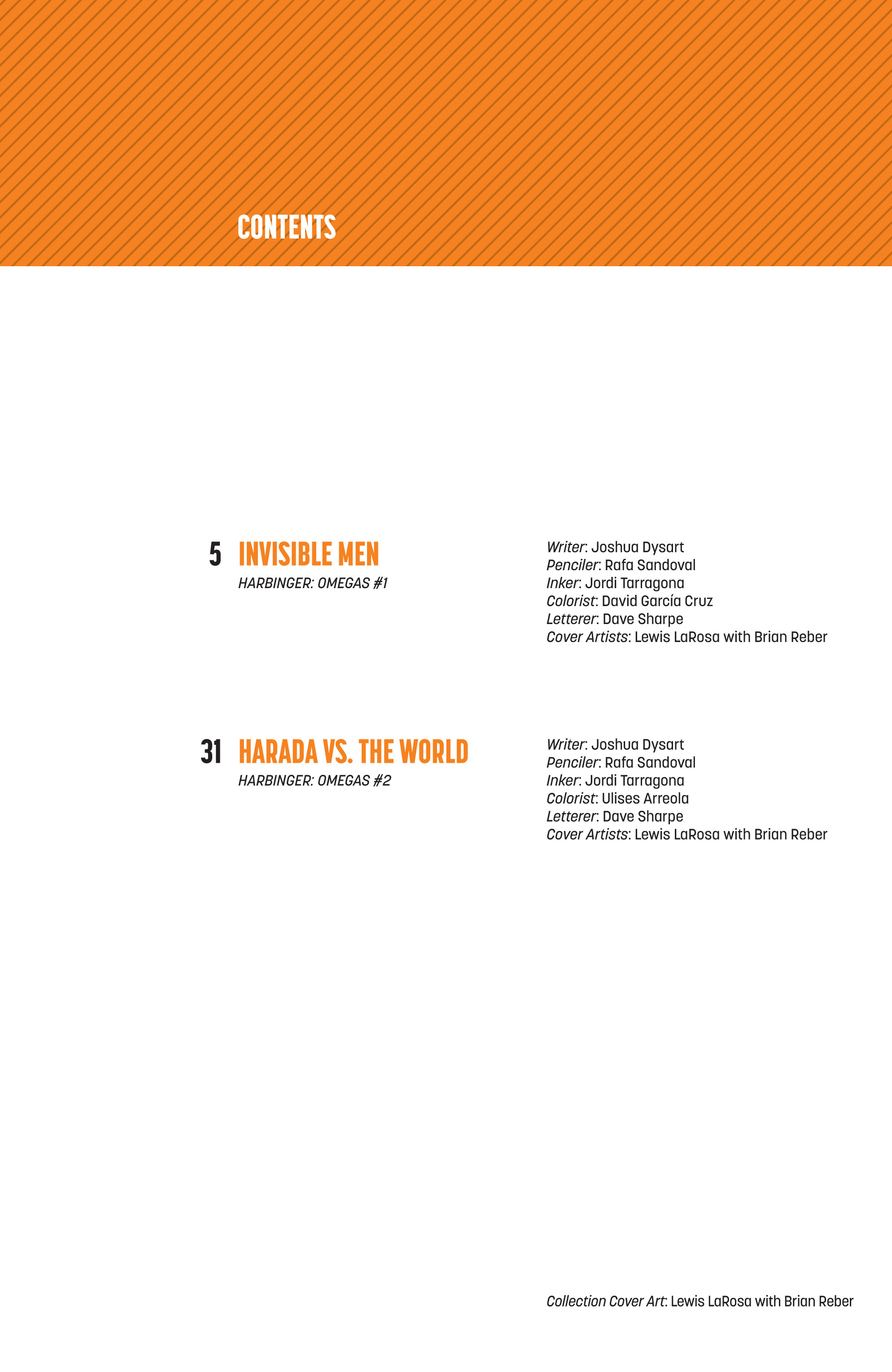 Read online Harbinger: Omegas comic -  Issue # TPB - 3