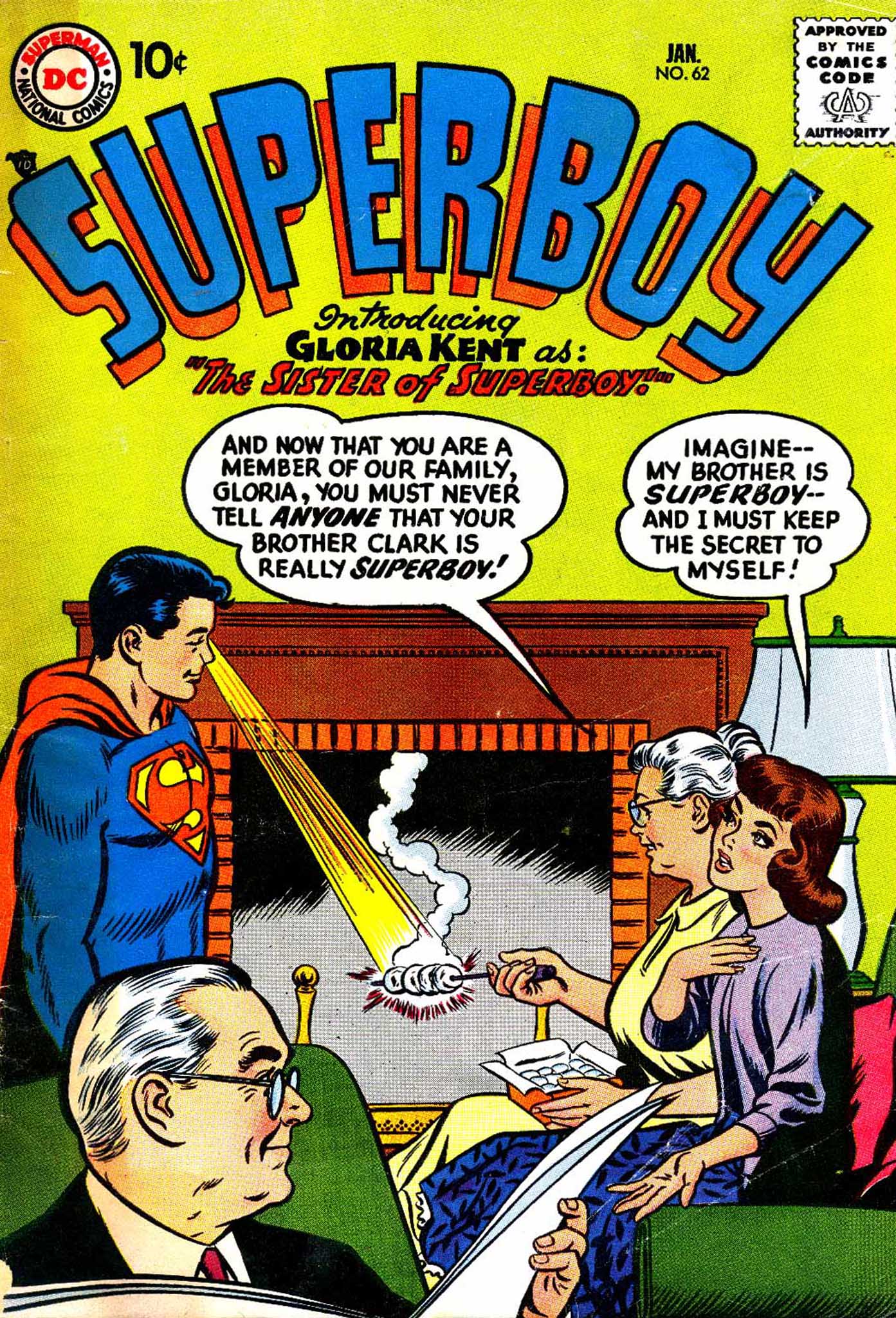 Read online Superboy (1949) comic -  Issue #62 - 1