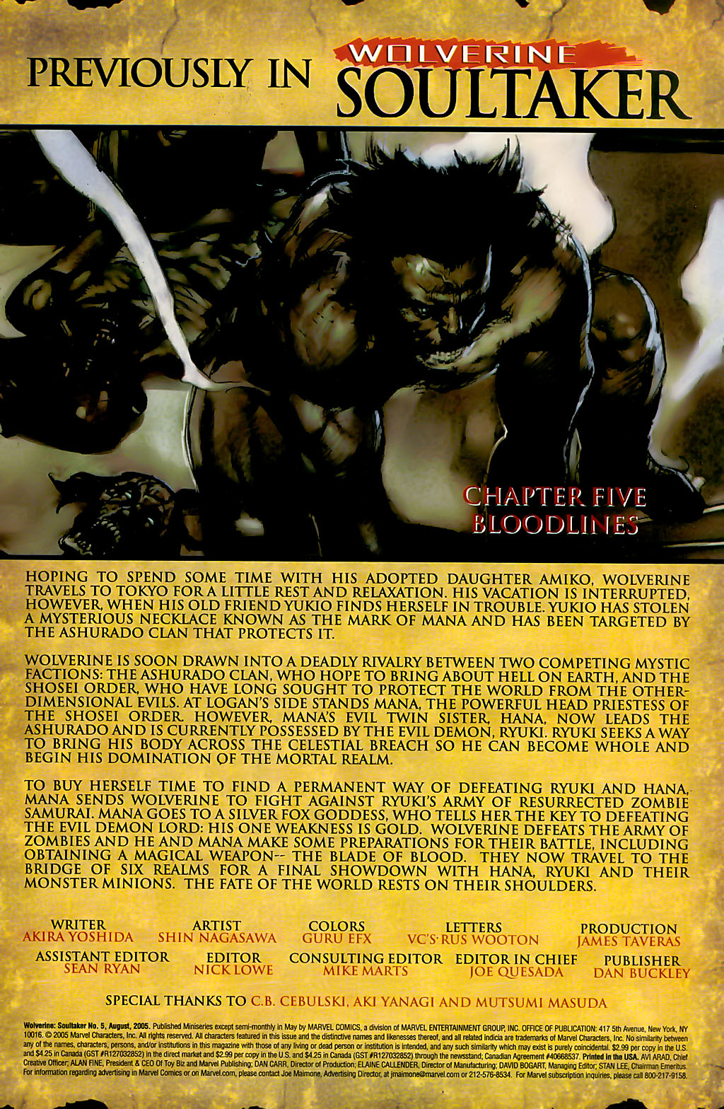 Read online Wolverine: Soultaker comic -  Issue #5 - 2