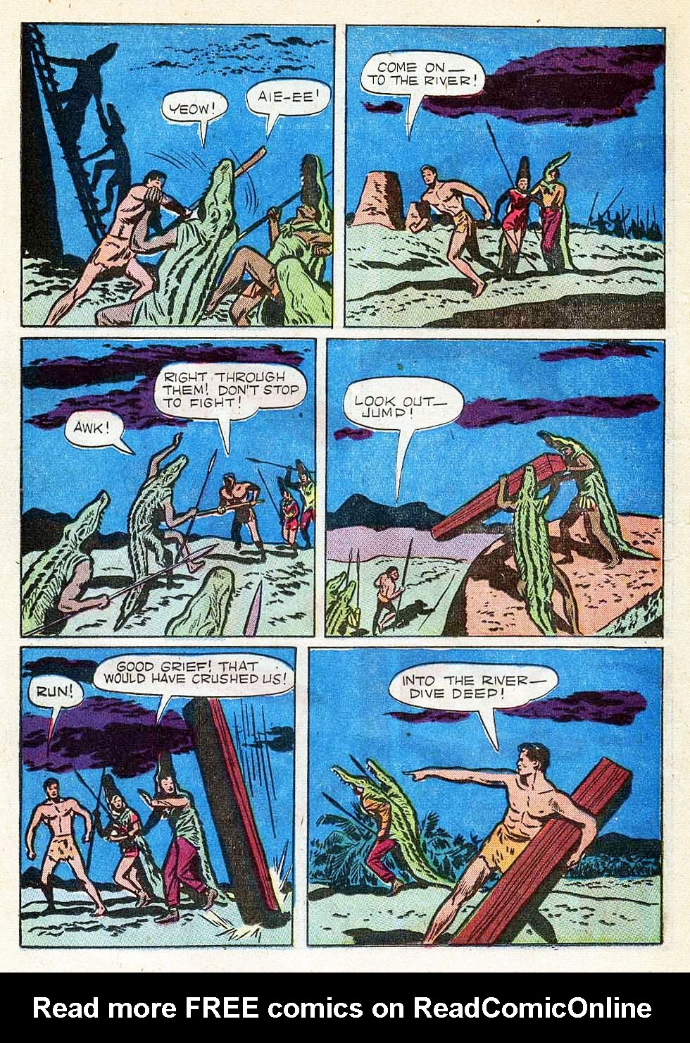 Read online Tarzan (1948) comic -  Issue #20 - 22
