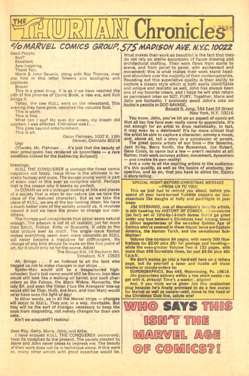 Read online Kull, the Conqueror (1971) comic -  Issue #7 - 23