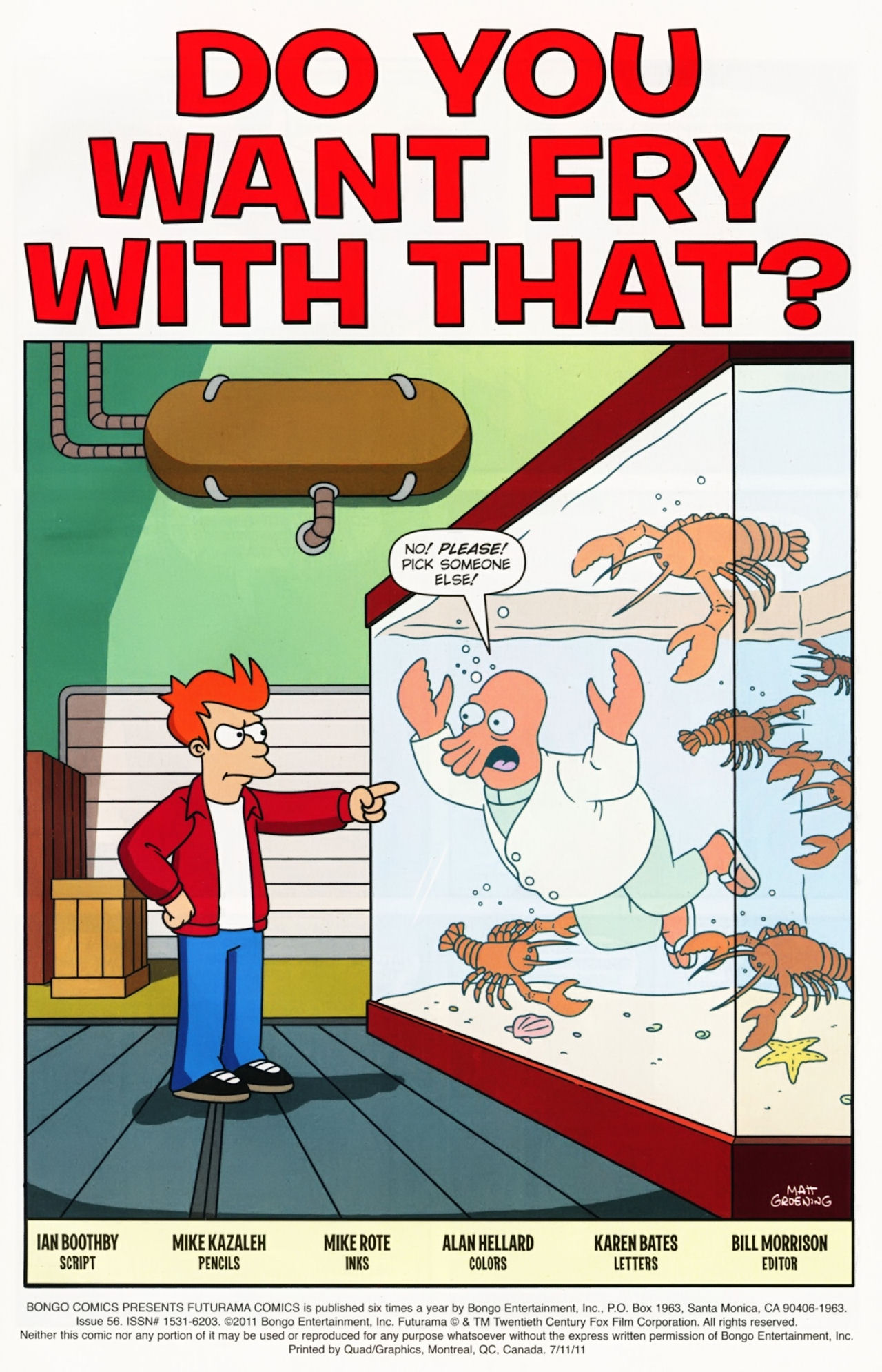 Read online Futurama Comics comic -  Issue #56 - 2