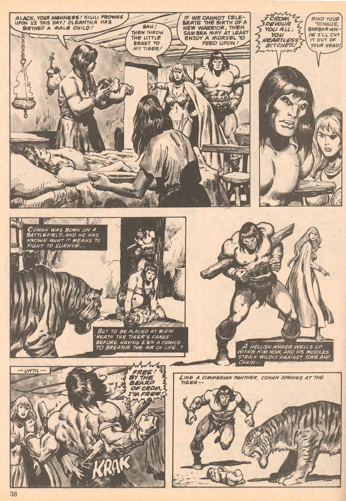 Read online The Savage Sword Of Conan comic -  Issue #62 - 38