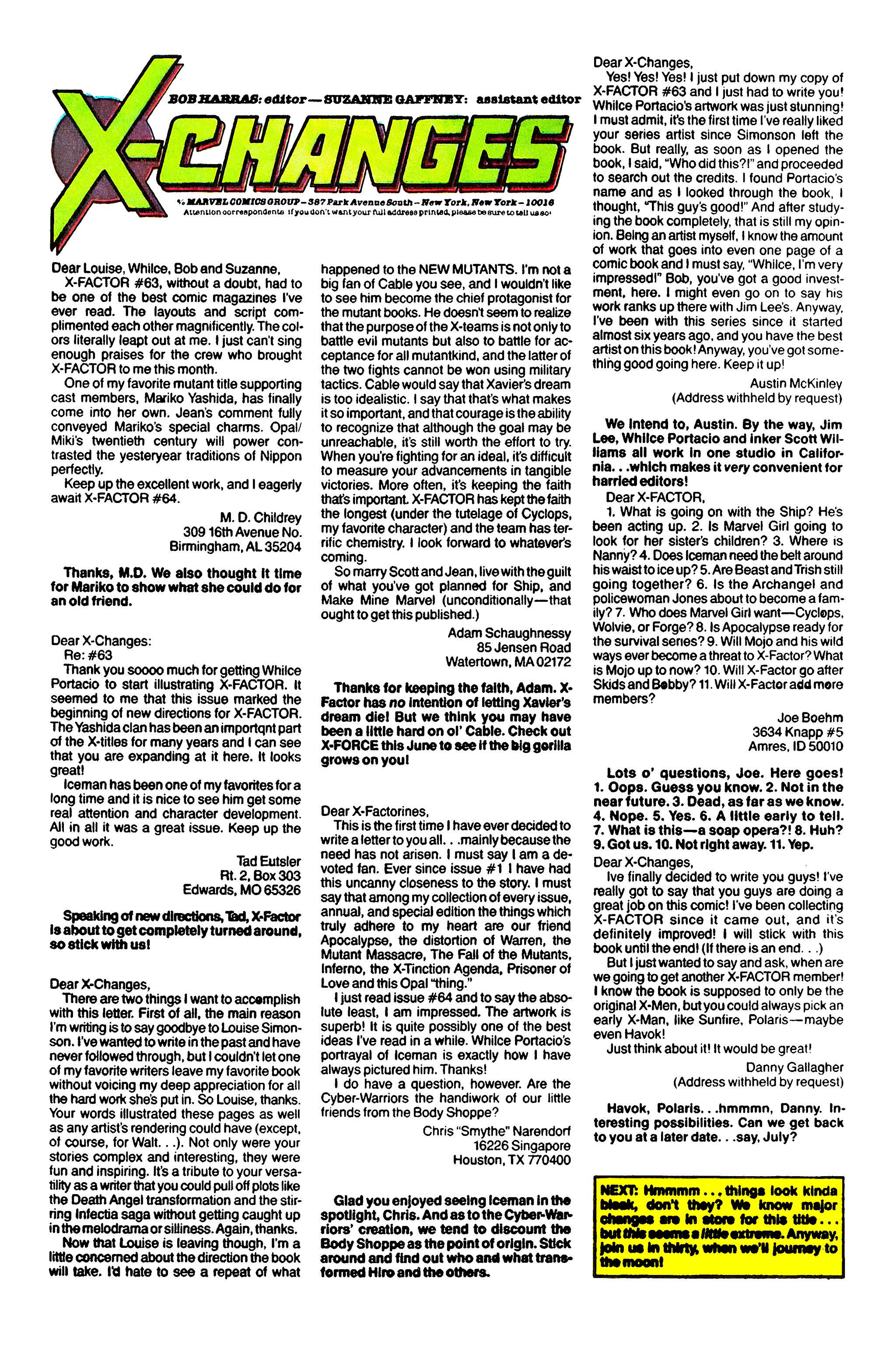 Read online X-Factor (1986) comic -  Issue #66 - 24