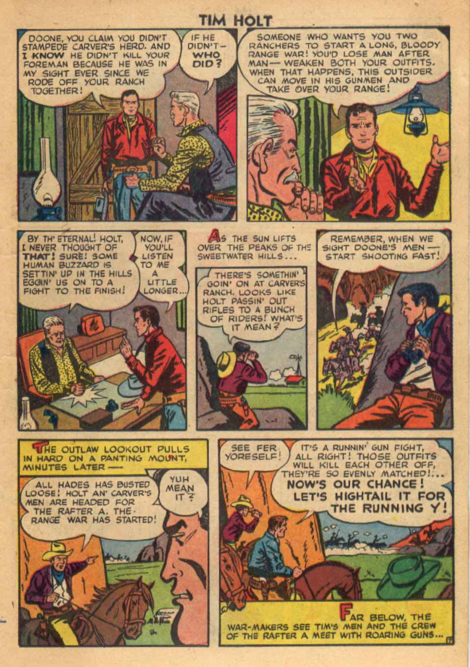 Read online Tim Holt comic -  Issue #8 - 9