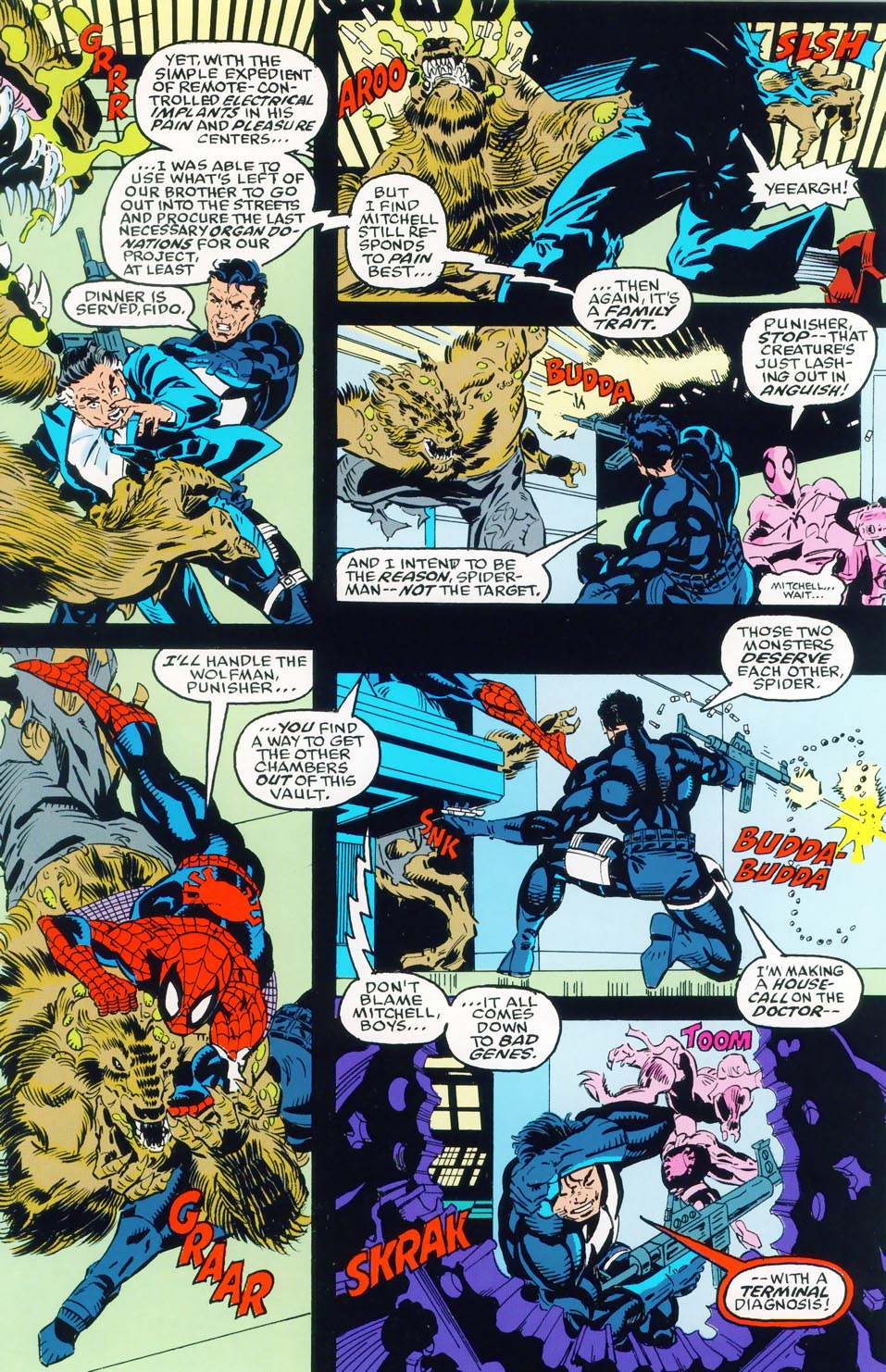 Read online Spider-Man, Punisher, Sabretooth: Designer Genes comic -  Issue # Full - 57