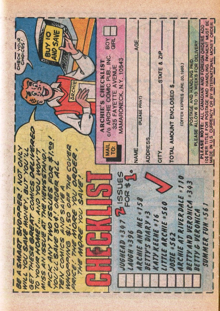 Read online Little Archie Comics Digest Magazine comic -  Issue #21 - 105