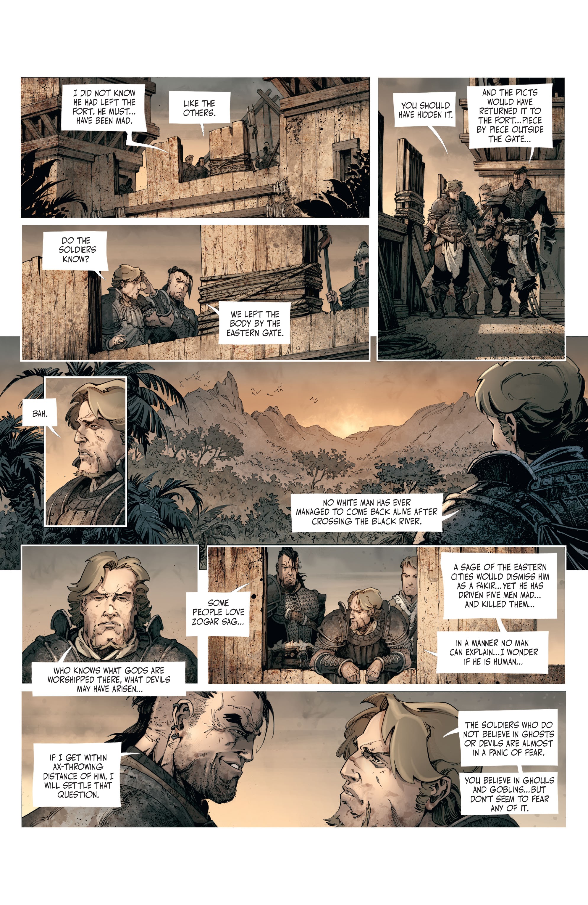 Read online The Cimmerian: Beyond The Black River comic -  Issue #1 - 12
