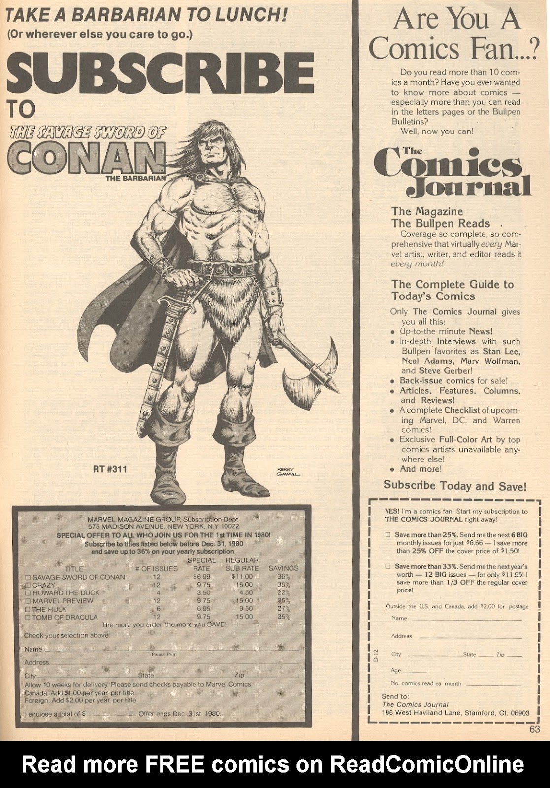 The Savage Sword Of Conan issue 53 - Page 63