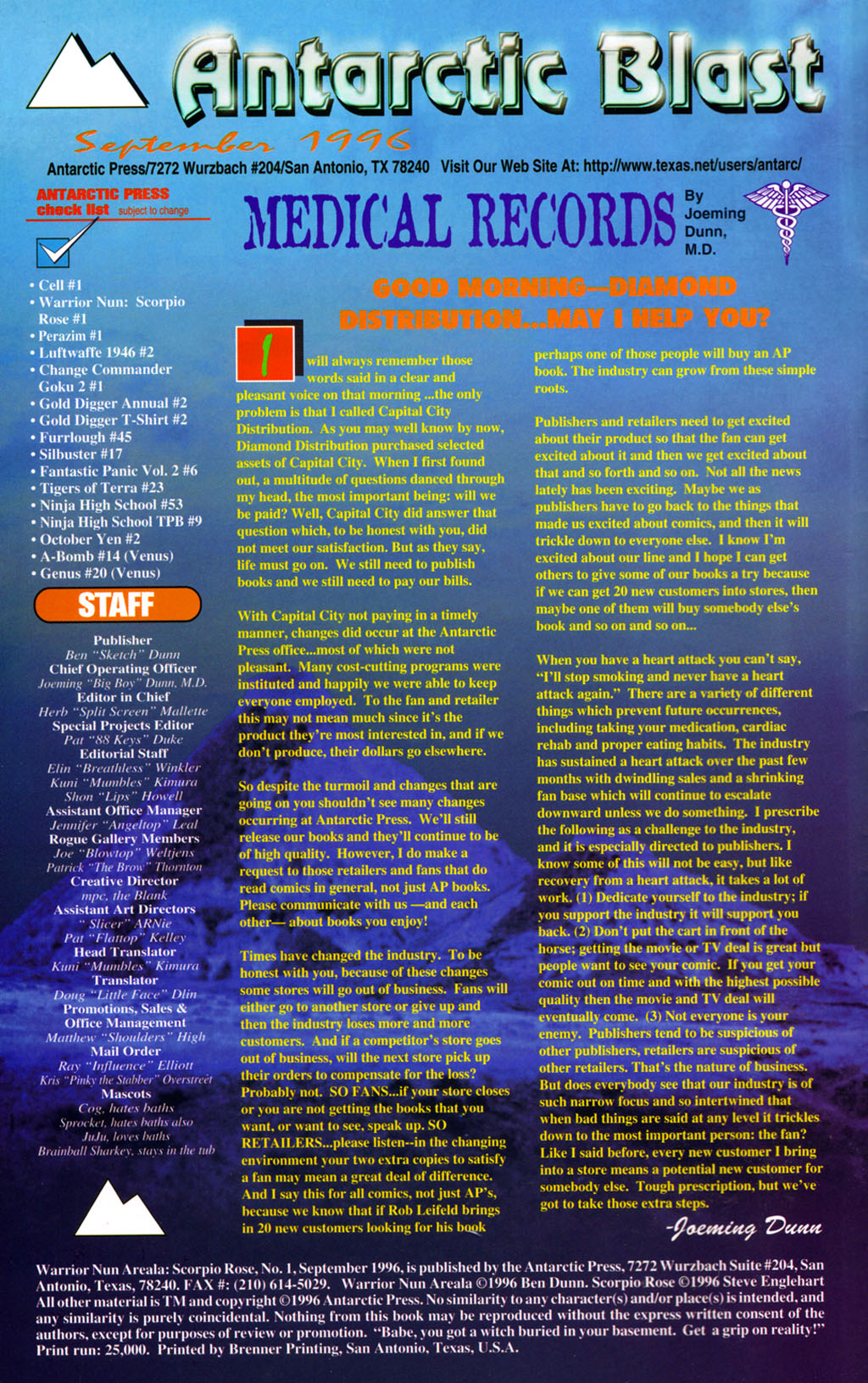 Read online Warrior Nun Areala: Scorpio Rose comic -  Issue #1 - 2