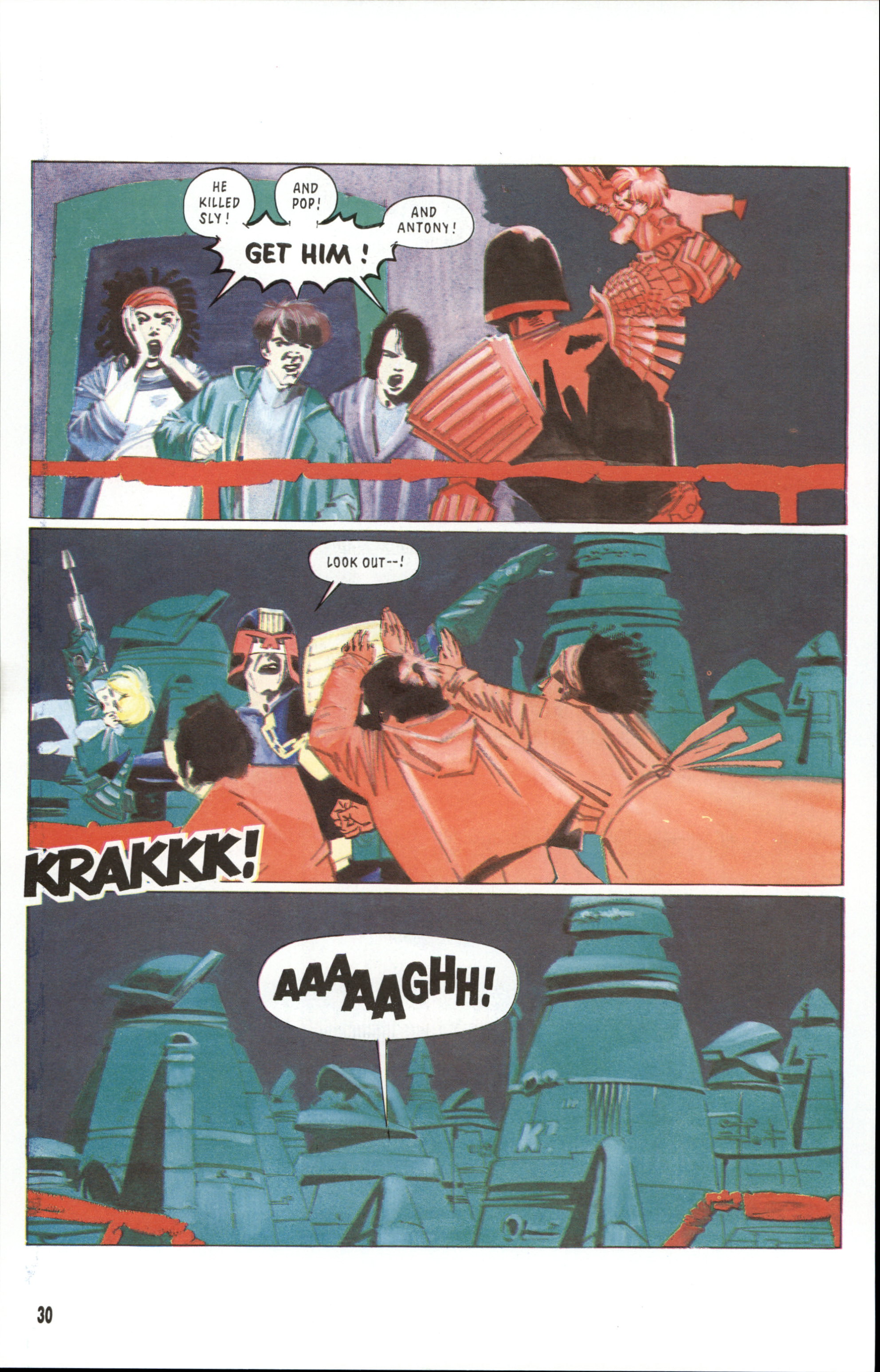 Read online Dredd Rules! comic -  Issue #11 - 32