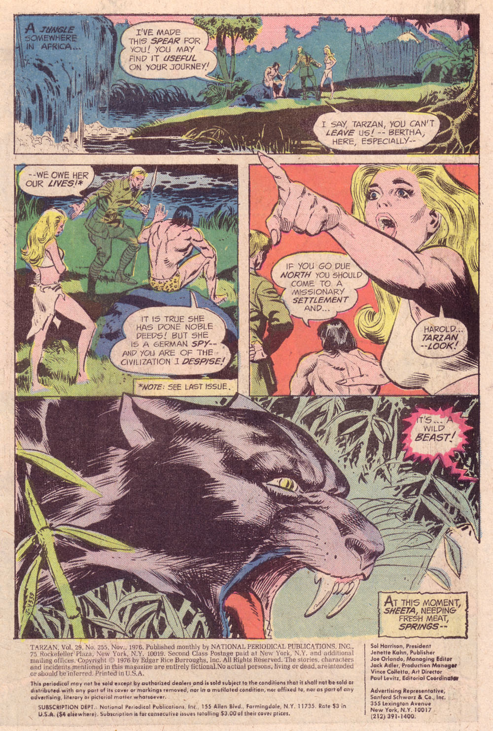 Read online Tarzan (1972) comic -  Issue #255 - 2