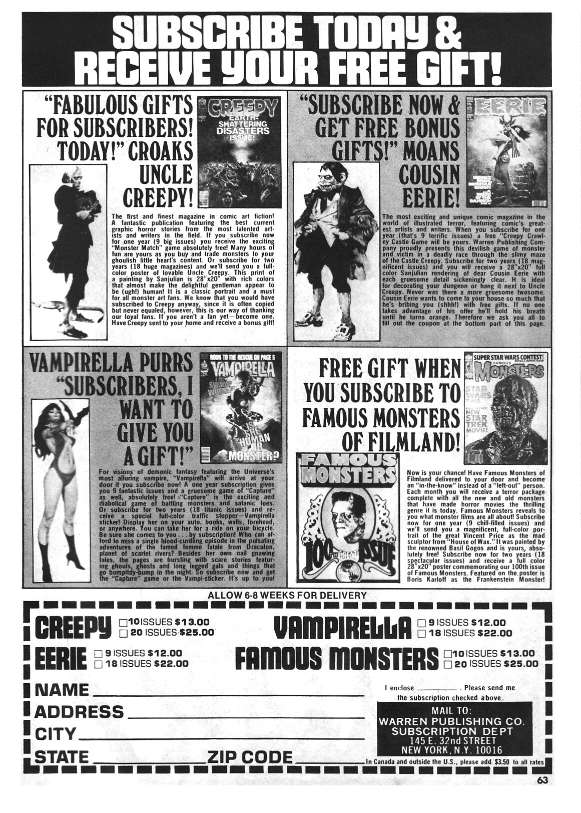 Read online Vampirella (1969) comic -  Issue #71 - 63