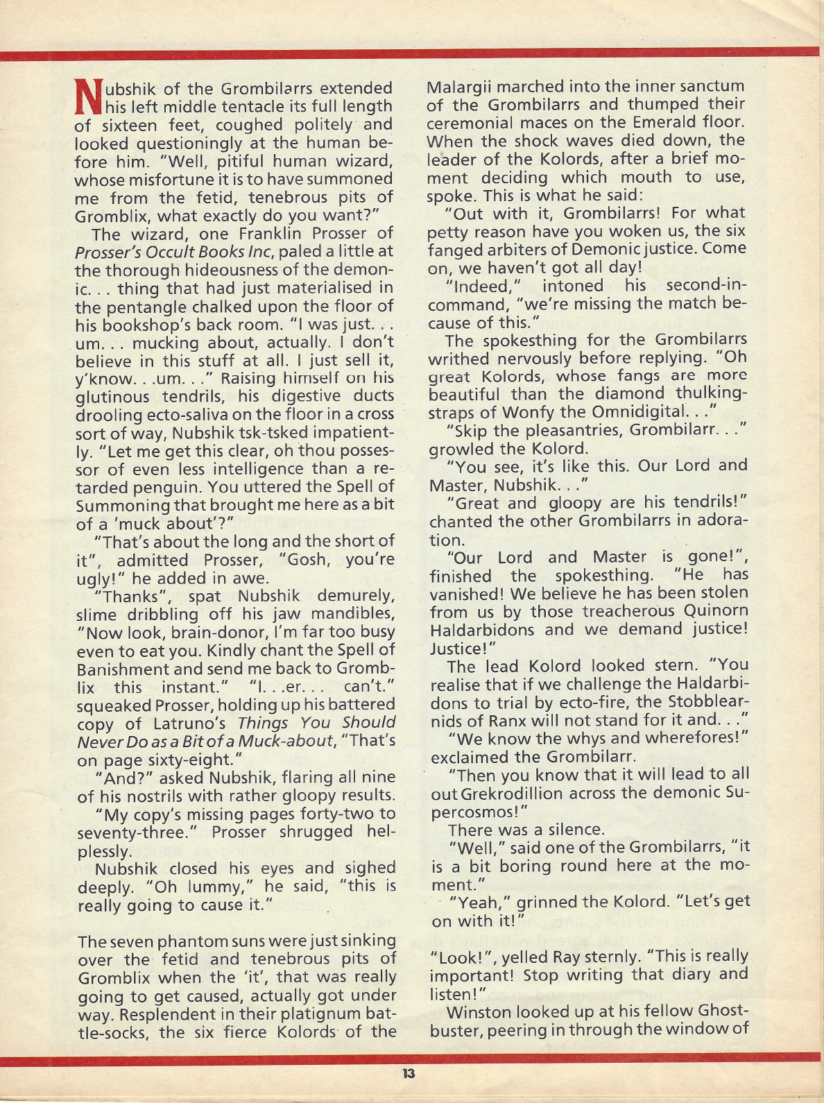 Read online The Real Ghostbusters comic -  Issue #46 - 13