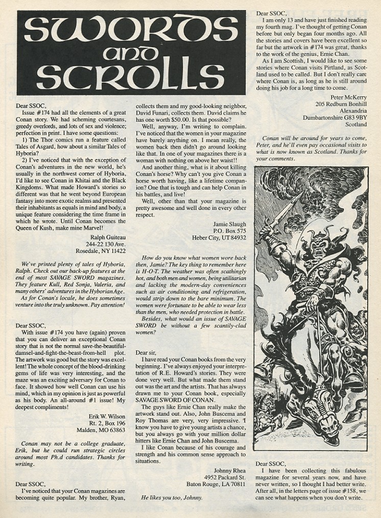 Read online The Savage Sword Of Conan comic -  Issue #178 - 64