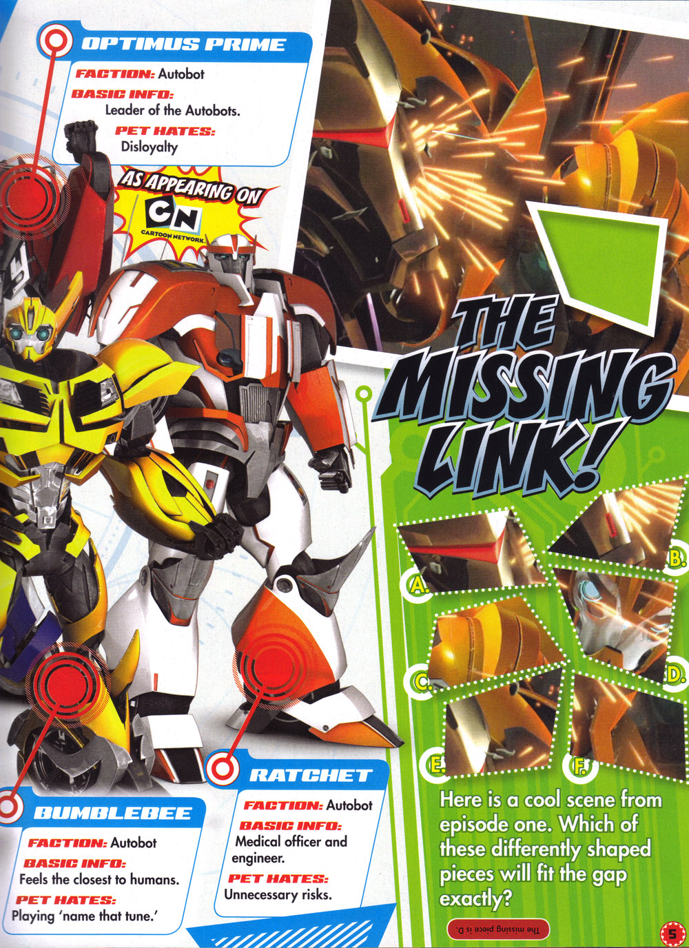 Read online Transformers: Prime comic -  Issue #1 - 5