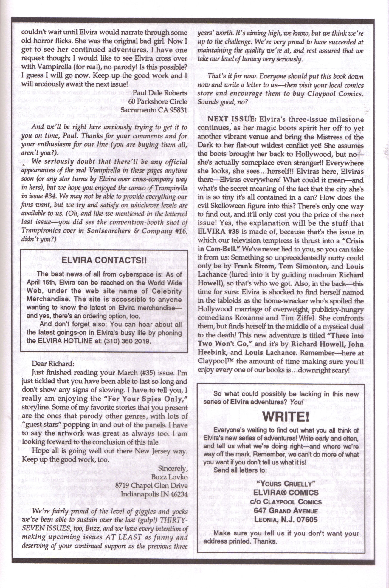 Read online Elvira, Mistress of the Dark comic -  Issue #37 - 20